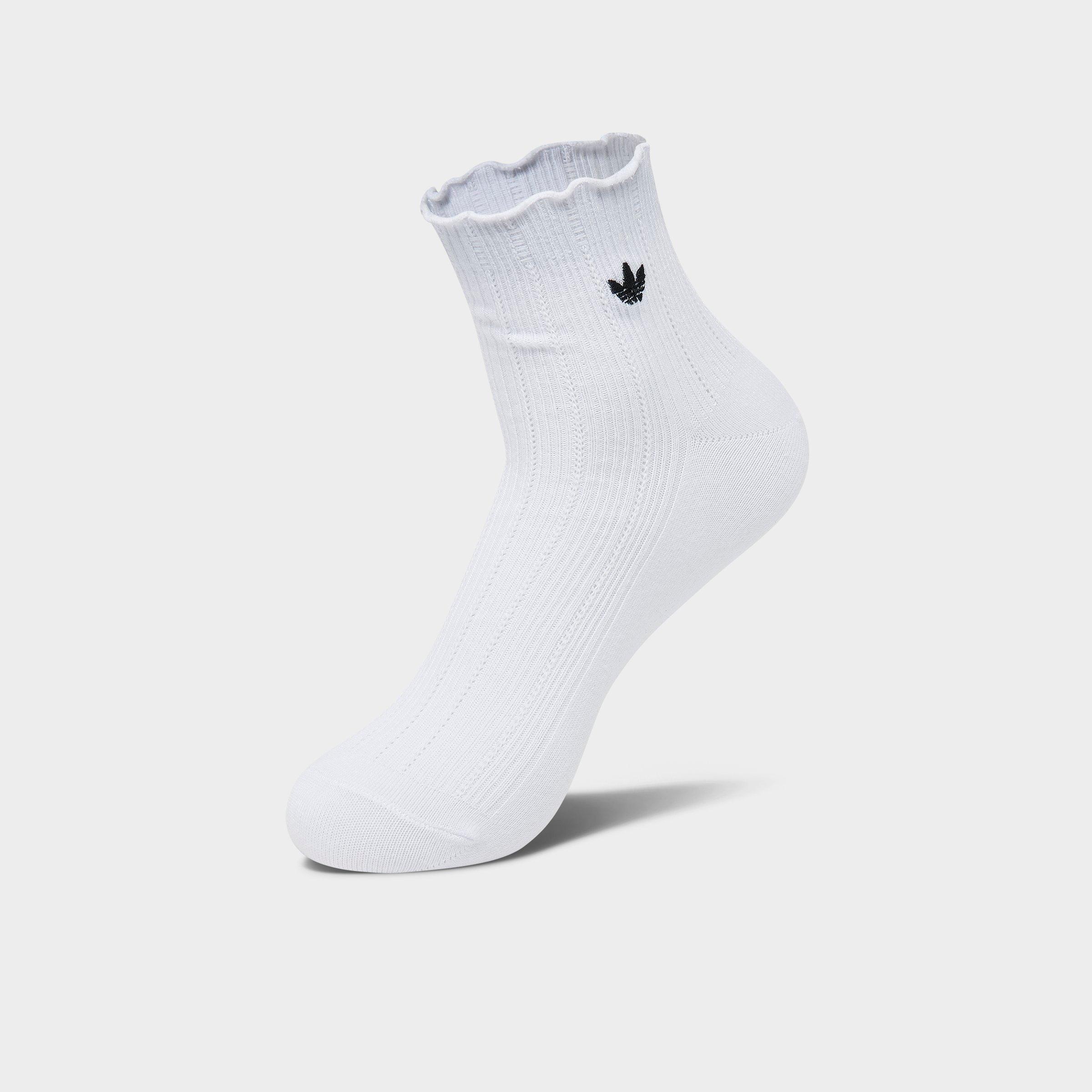 Women's adidas Originals Ruffle Quarter Socks (3-Pack)