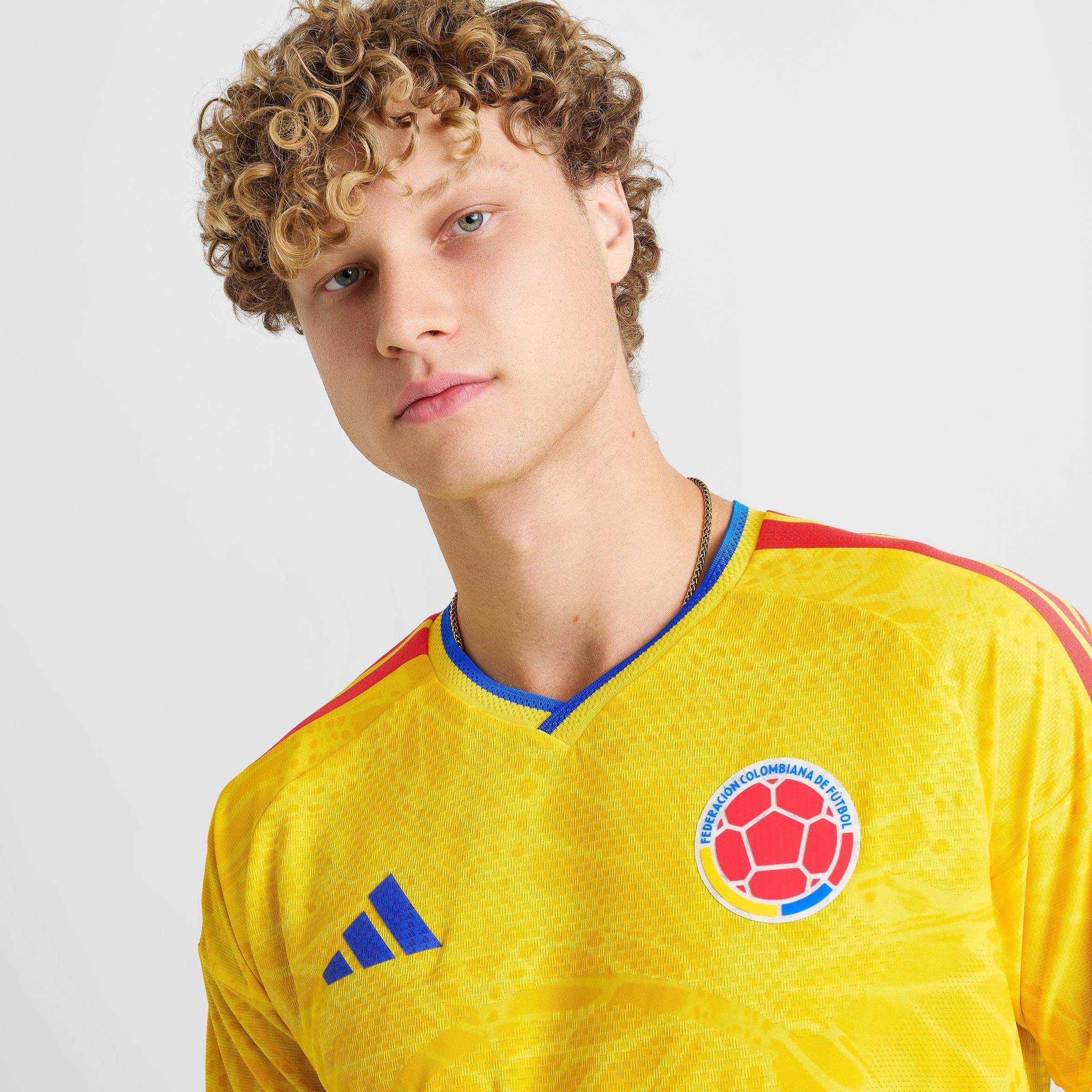 Men's adidas Colombia 2026 Home Authentic Soccer Jersey