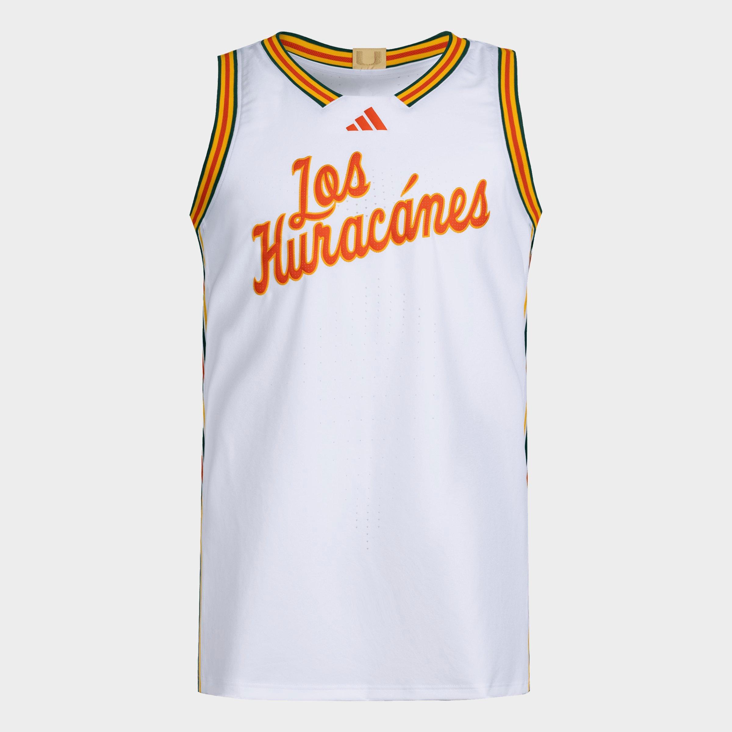 Men's adidas Miami Hurricanes Basketball Jersey