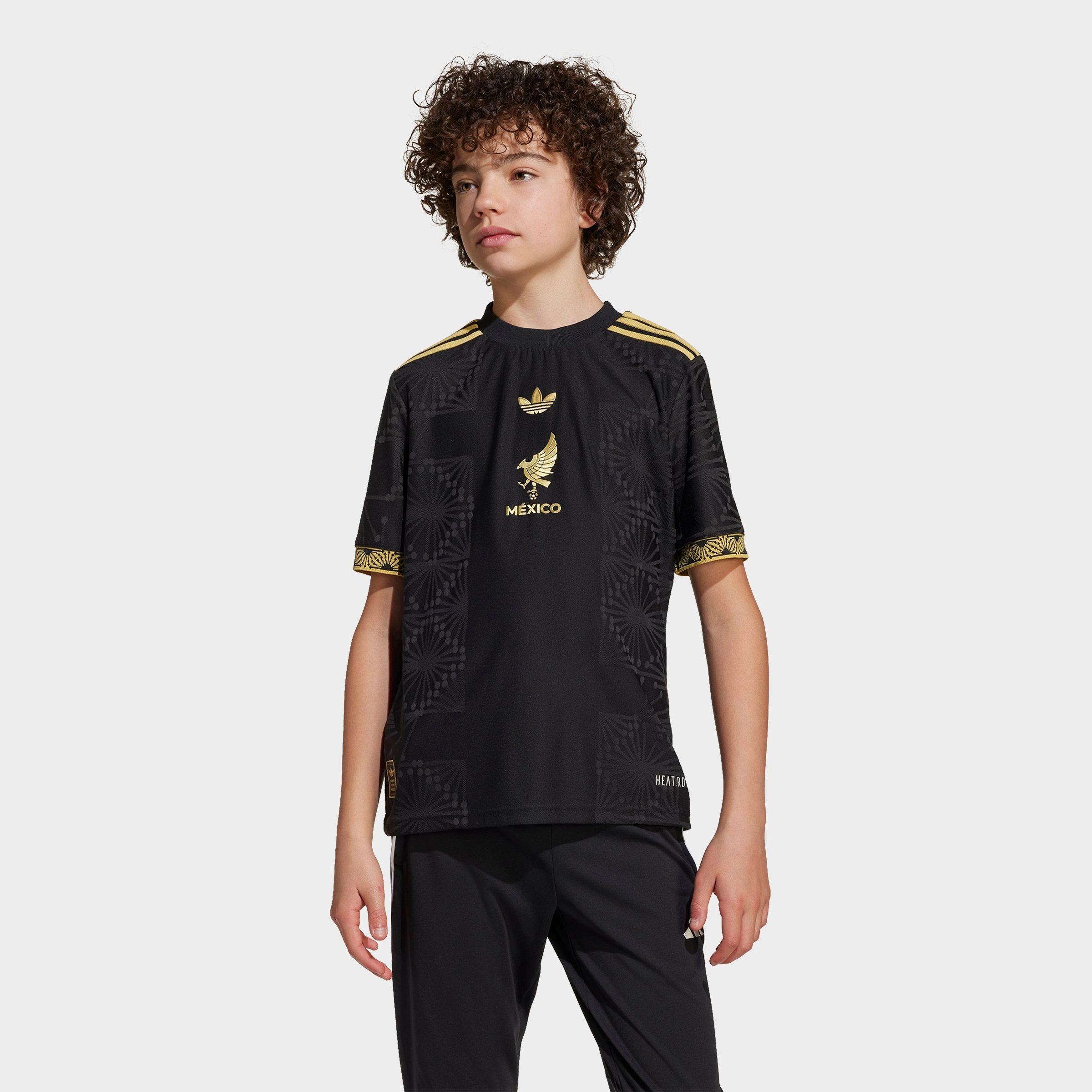 Kids' adidas Originals Mexico 2025 Gold Soccer Jersey | JD