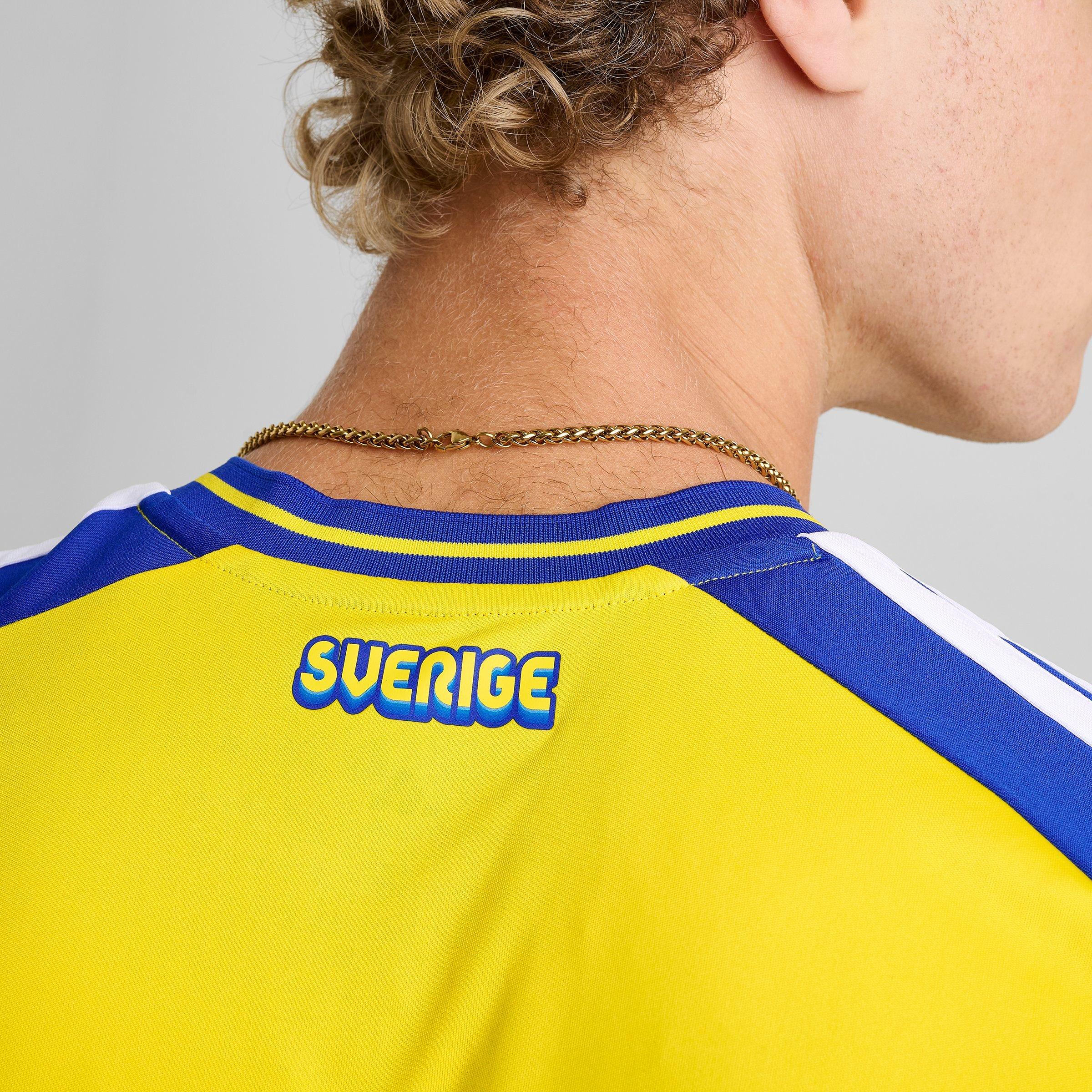 Men's adidas Sweden Home Replica Soccer Jersey