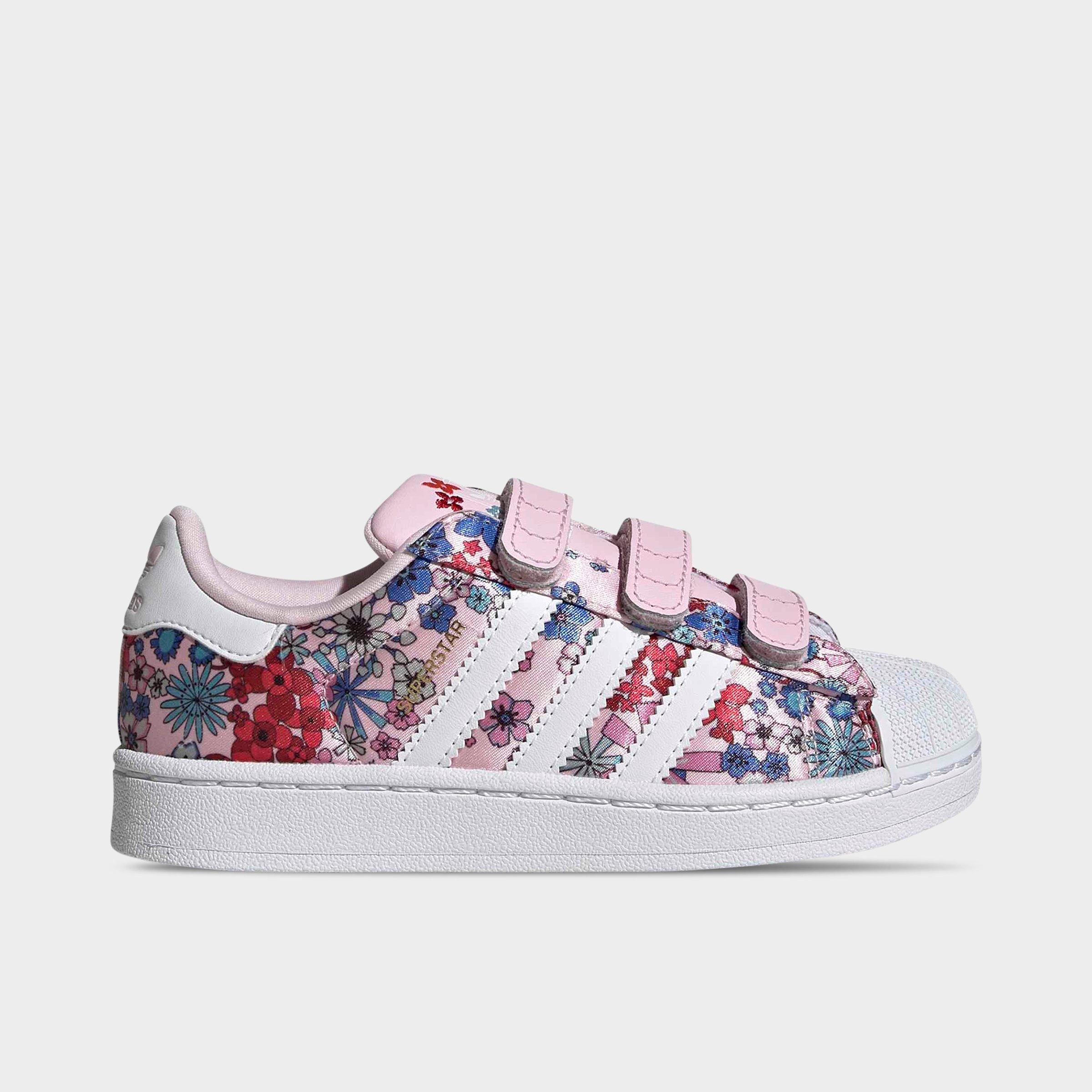Girls' Little Kids' adidas Originals x Liberty London Superstar II Comfort Closure Casual Shoes