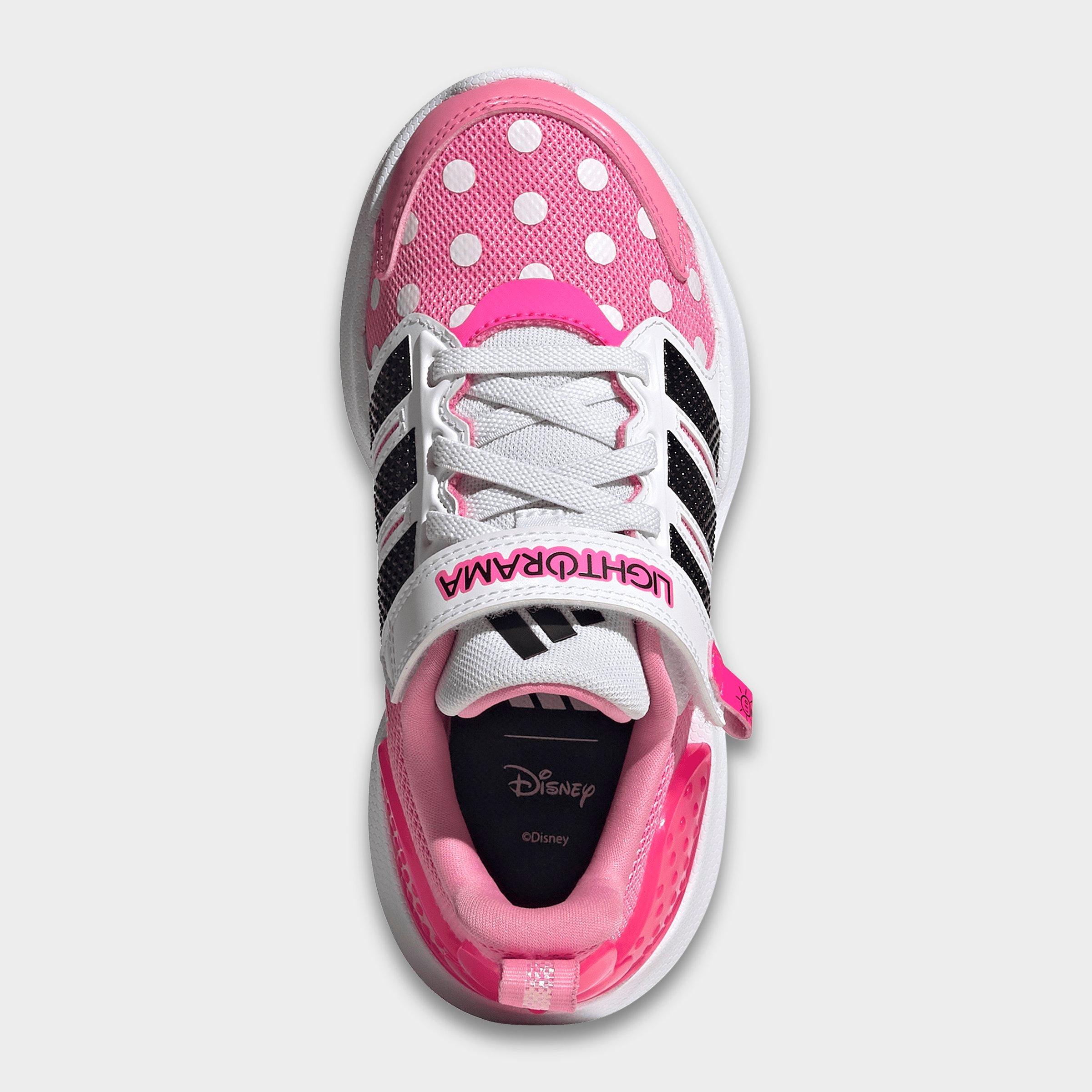 Girls' Little Kids' adidas x Disney Minnie Mouse Lightorama Runner Shoes
