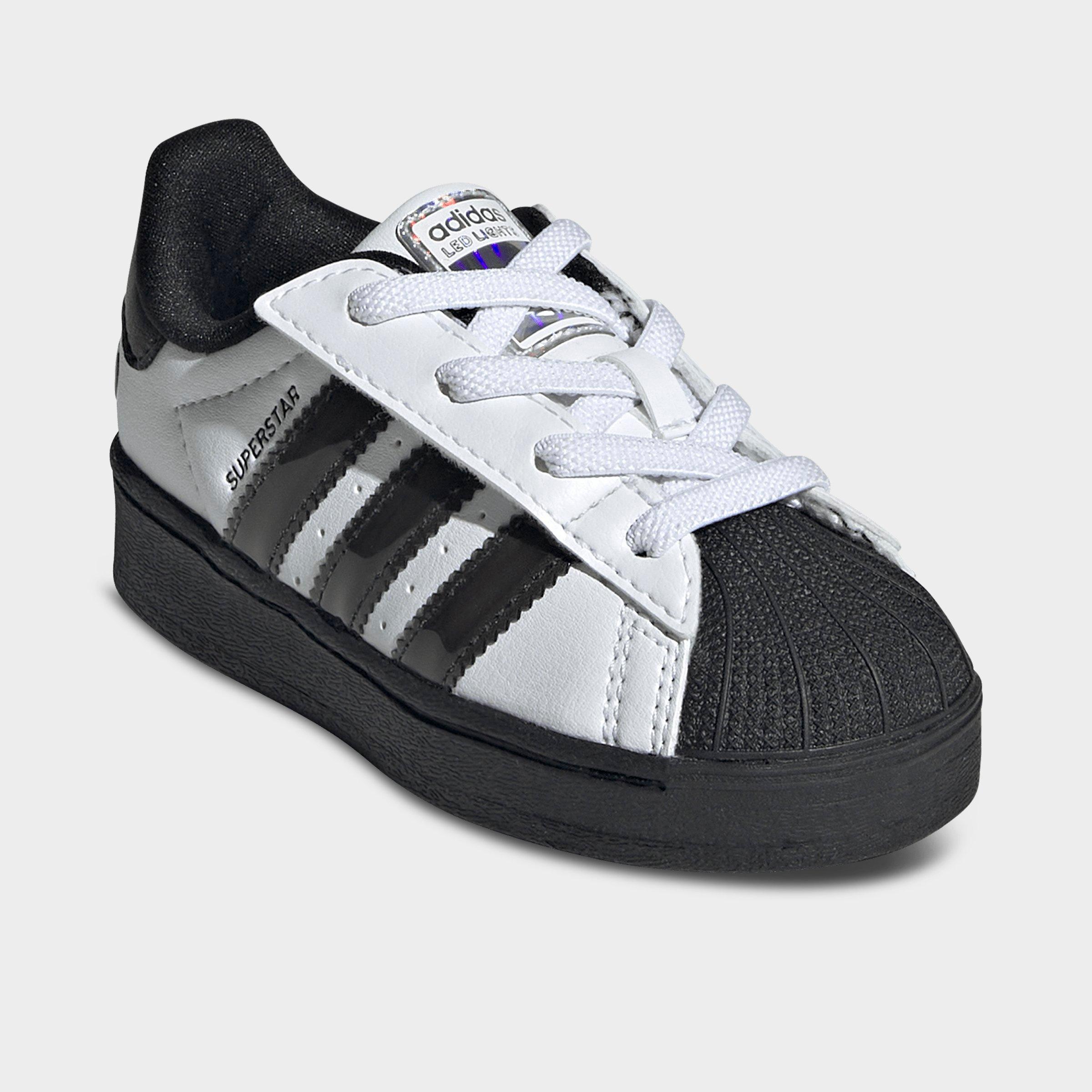 Kids' Toddler adidas Originals Superstar LED Lights Stretch Lace Casual Shoes