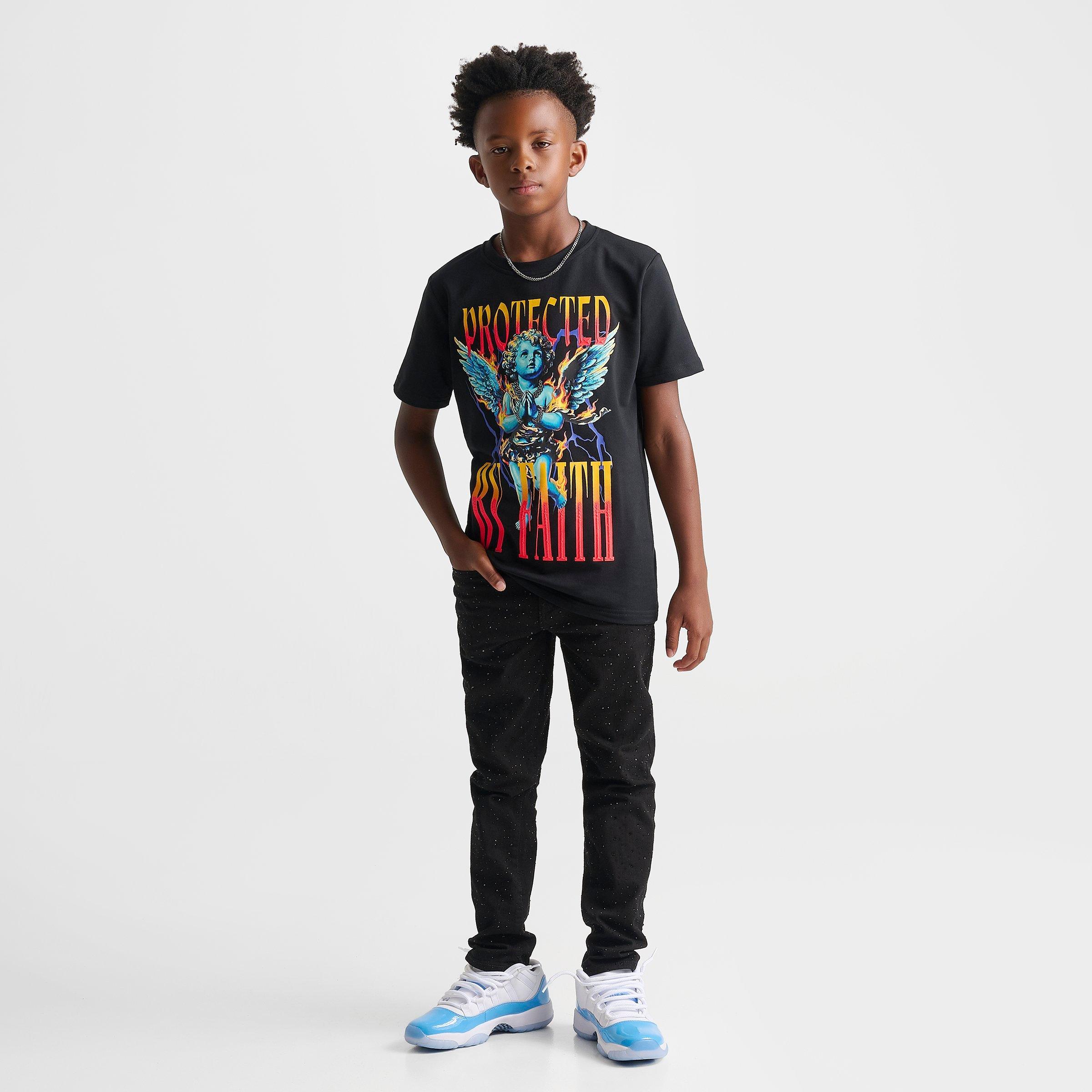 Big Kids' Jordan Craig Rhinestone Denim Jeans