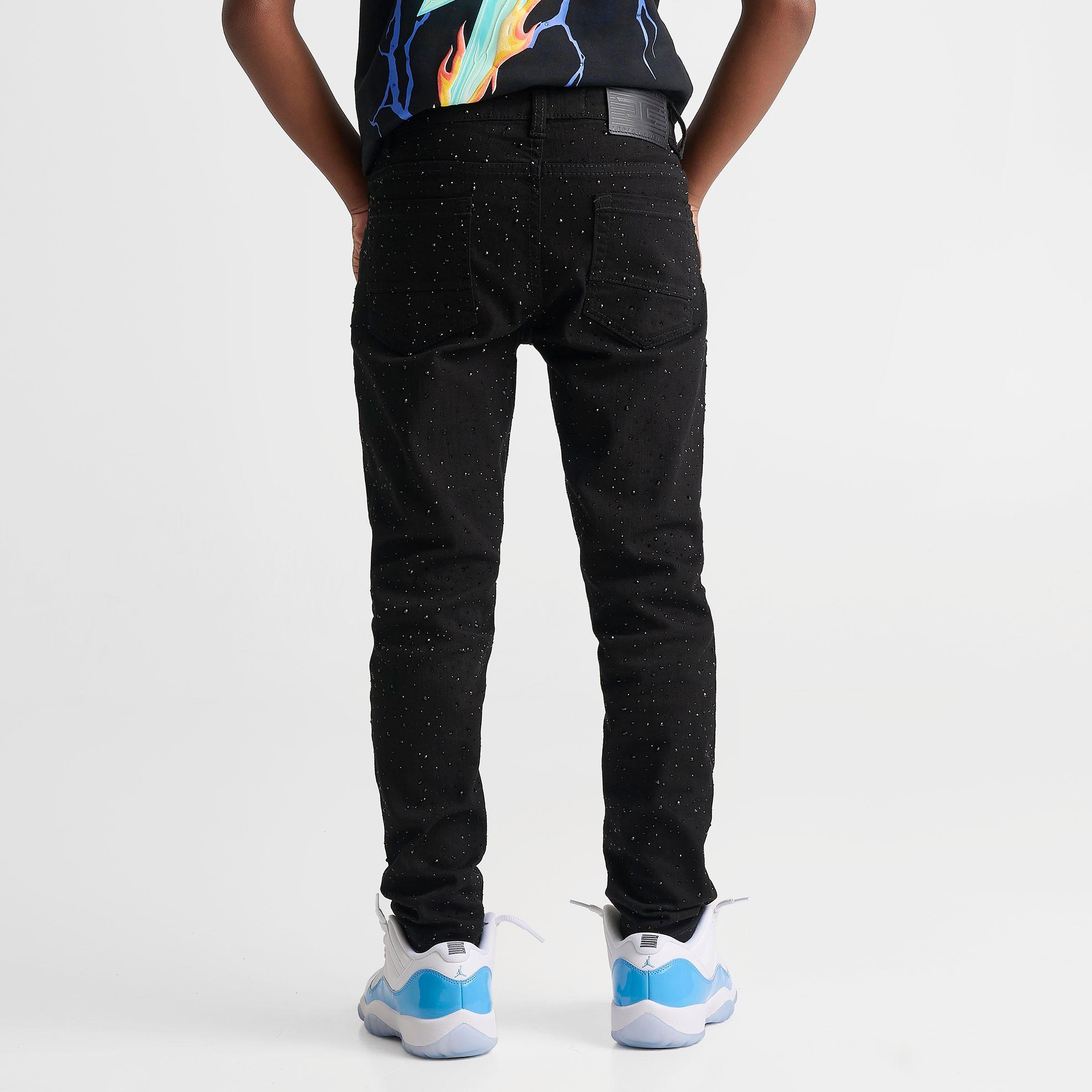 Big Kids' Jordan Craig Rhinestone Denim Jeans