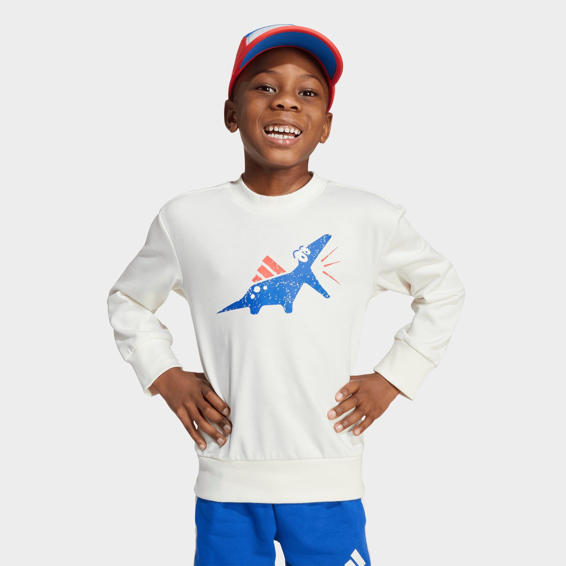 Little Kids' adidas Essentials Adiraptor Fleece Sweatshirt and Joggers Set