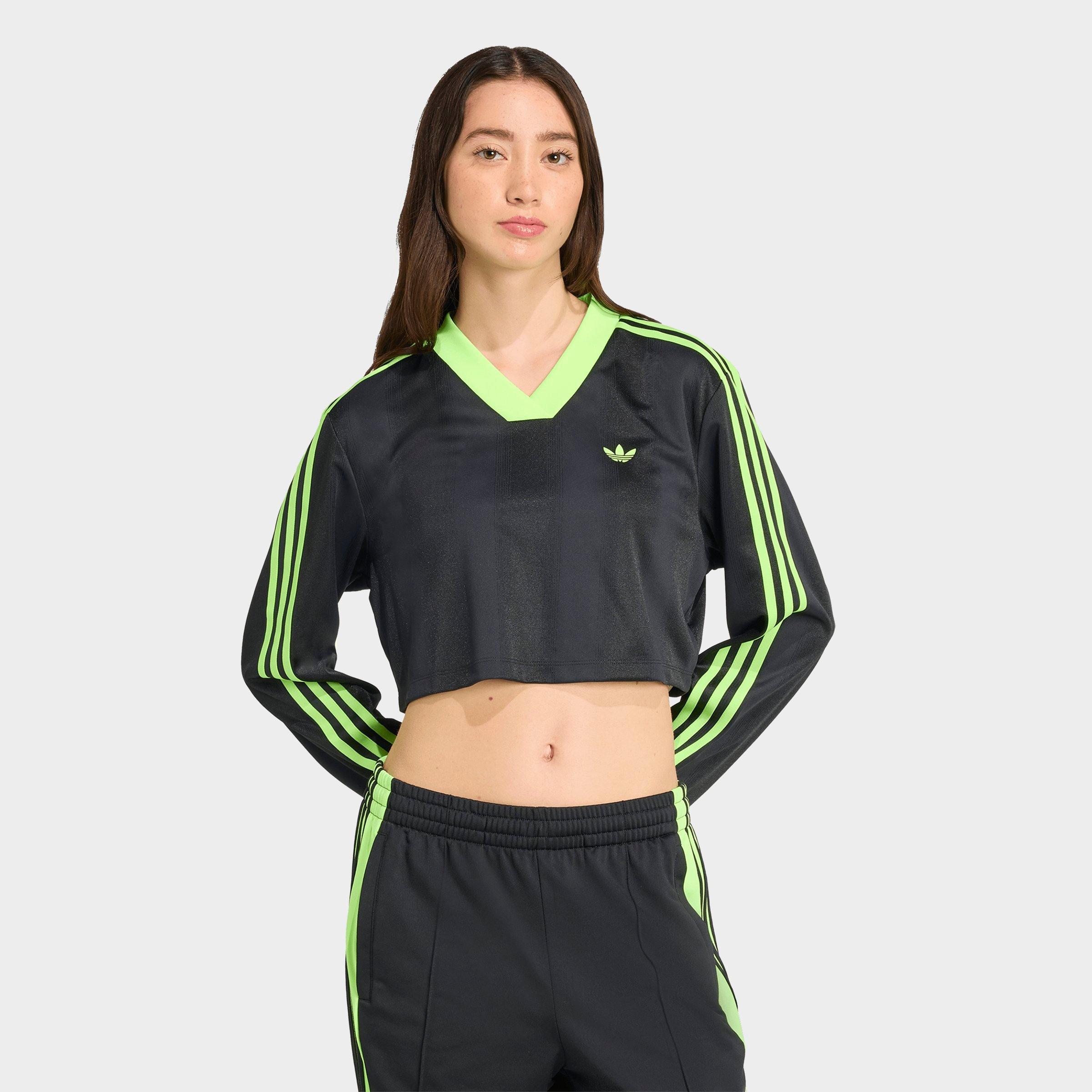 トップス adidas Originals soccer ls crop Women's adidas Originals adicolor Soccer Jacquard Long