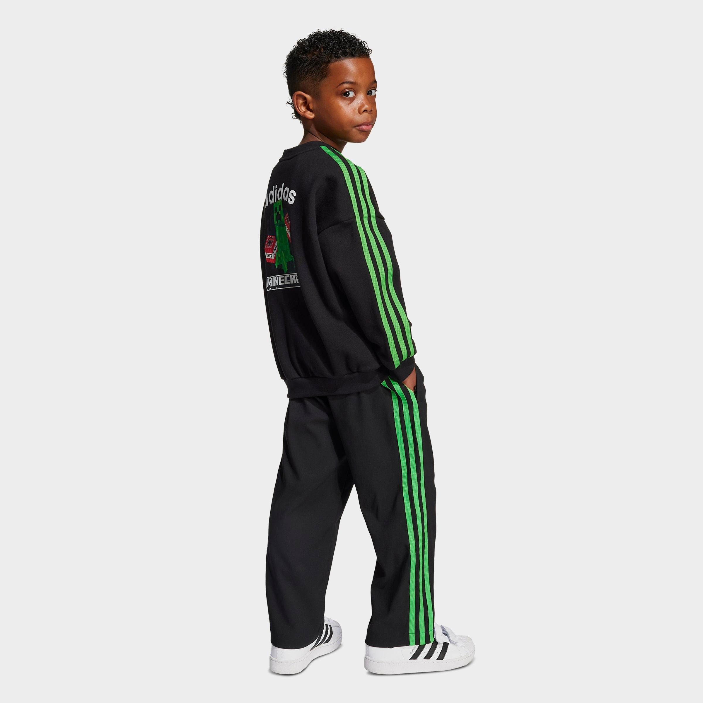 Little Kids' adidas Originals x Minecraft Fleece Sweatshirt and Joggers Set