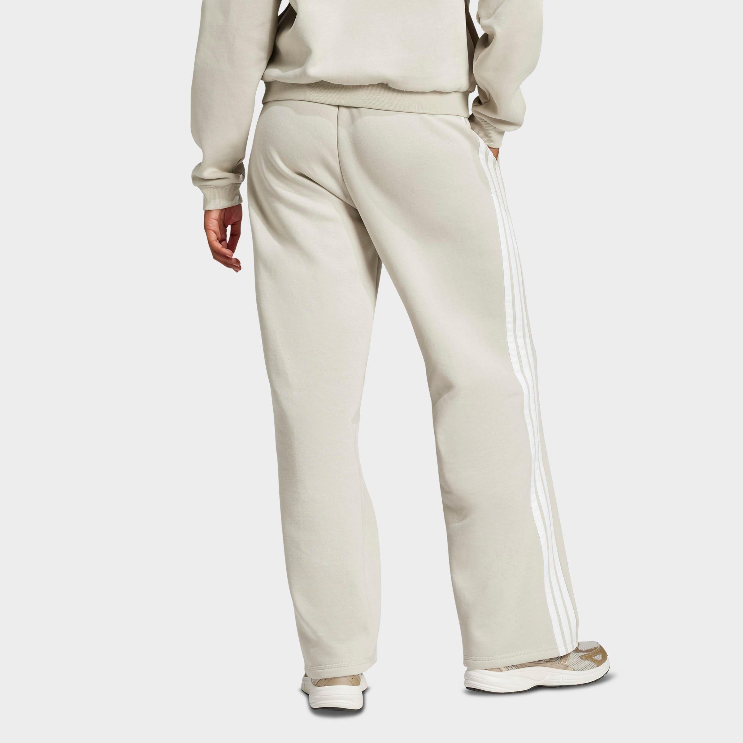Women's adidas Essentials 3-Stripes Fleece Open Hem Pants