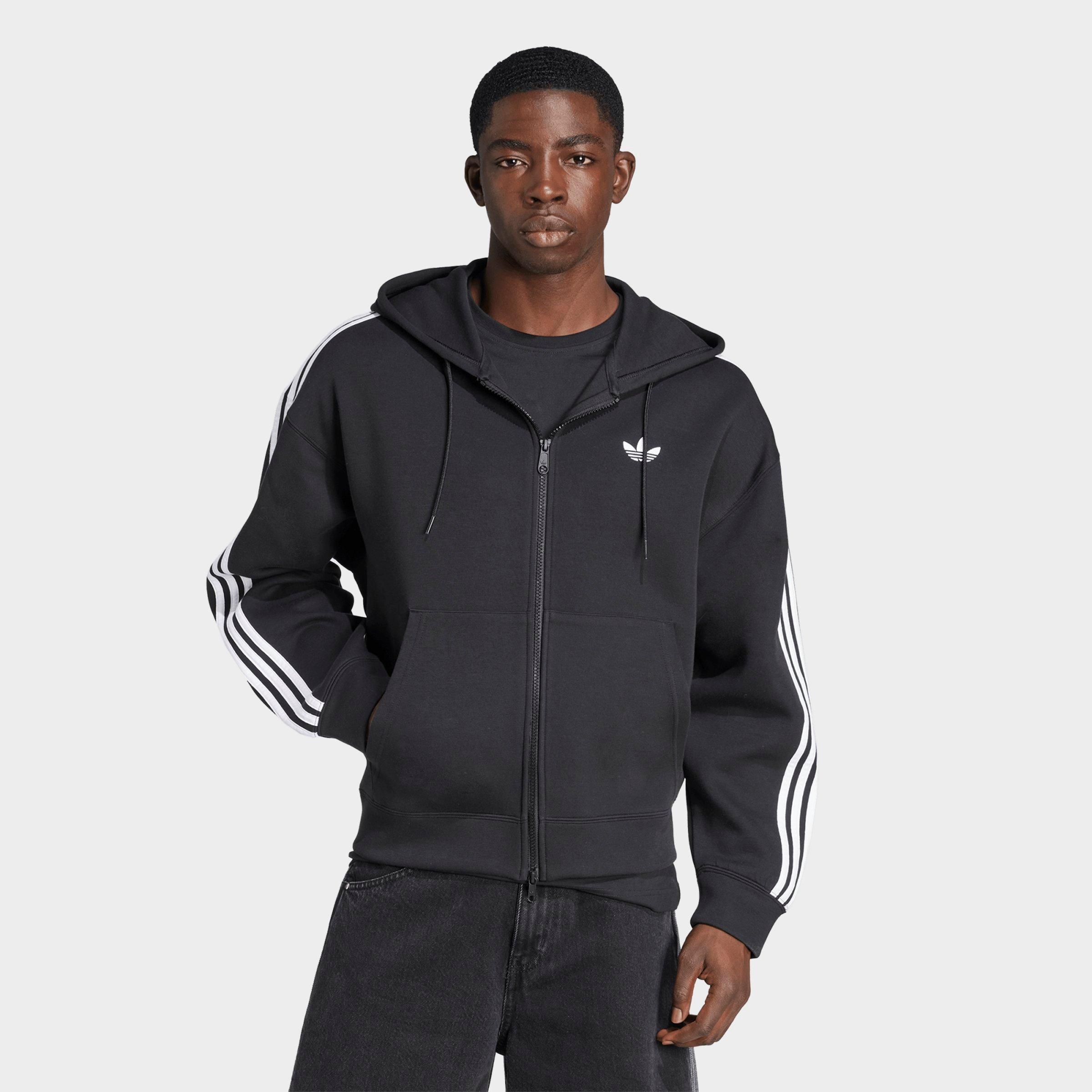 【完売品】ourlifeブラック フーディ XL Men's adidas Originals adicolor Spacer Oversized Full-Zip Hoodie