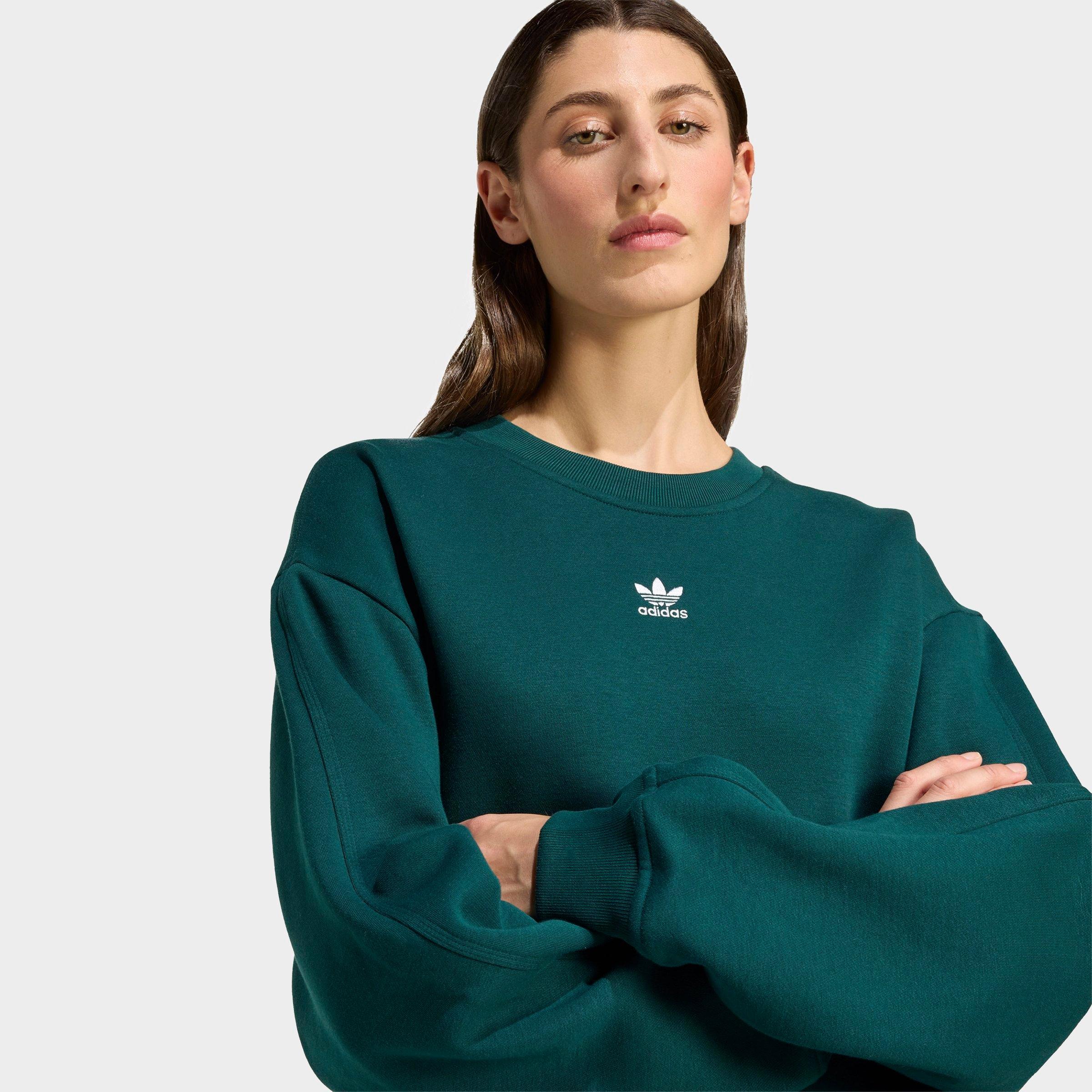 Women's adidas Originals Essentials Fleece Long Oversized Crewneck Sweatshirt