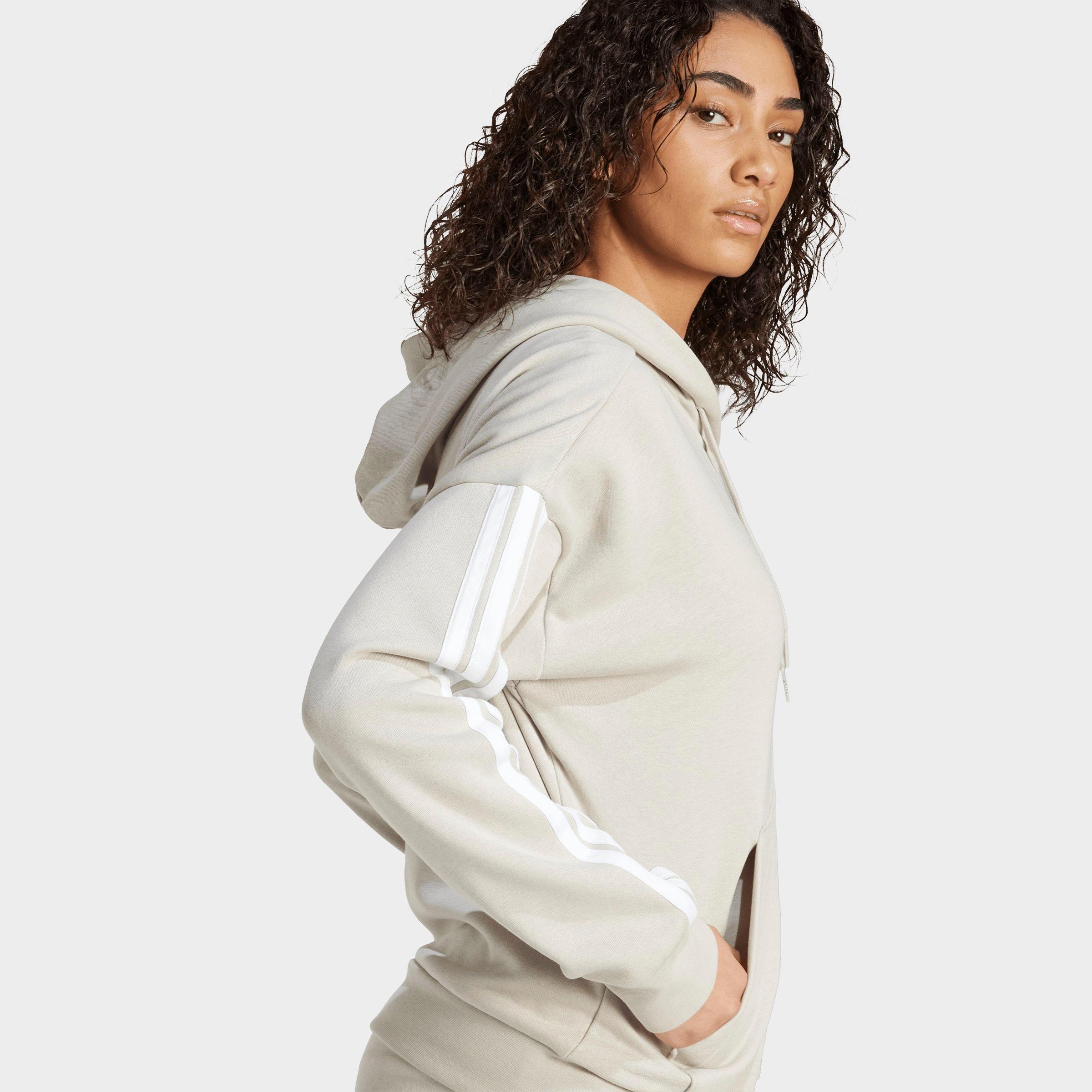 Women's adidas Essentials 3-Stripes Fleece Full-Zip Hoodie