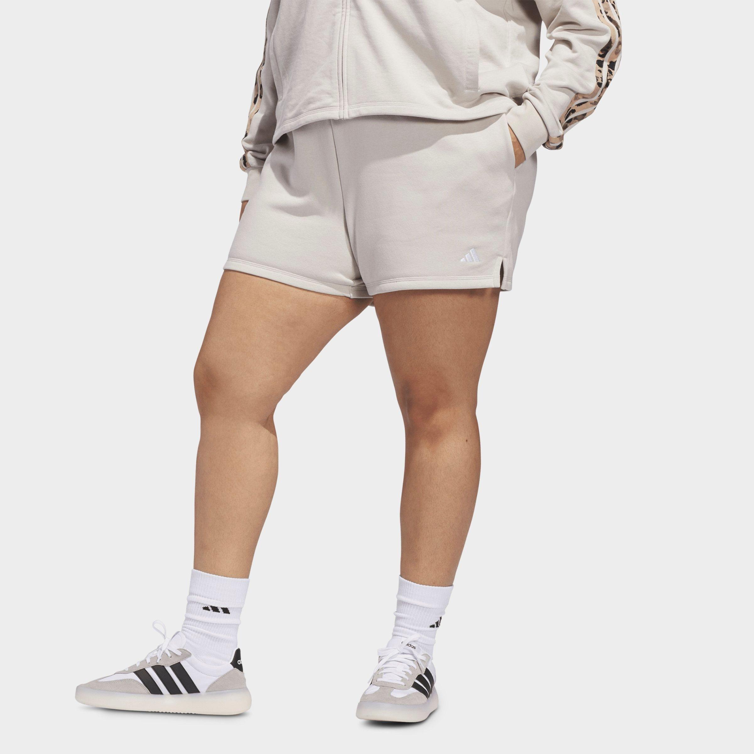 Women's adidas Sportswear Essentials Small Logo Feel Cozy Shorts (Plus Size)