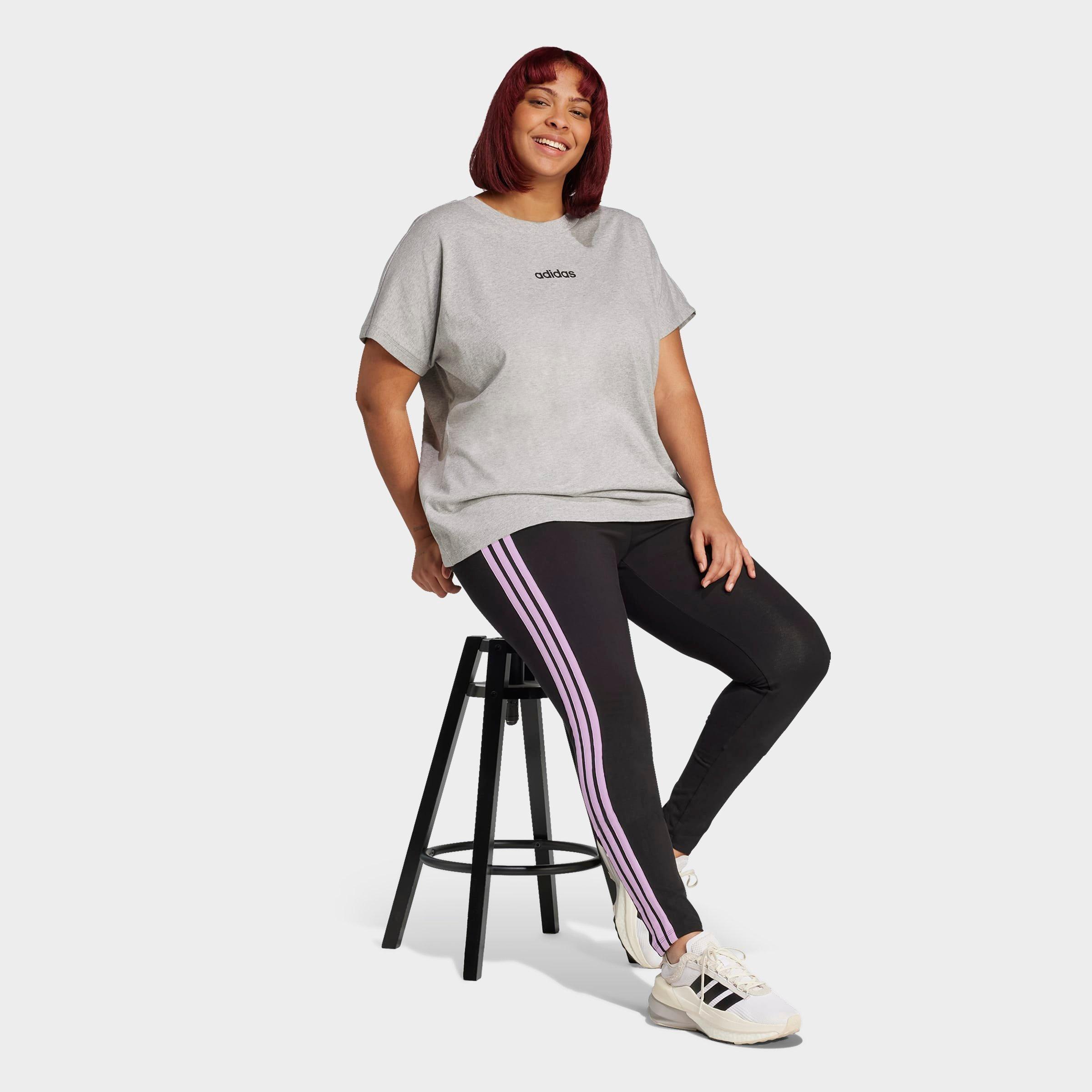 Women's adidas Essentials 3-Stripes Cotton Leggings (Plus Size)