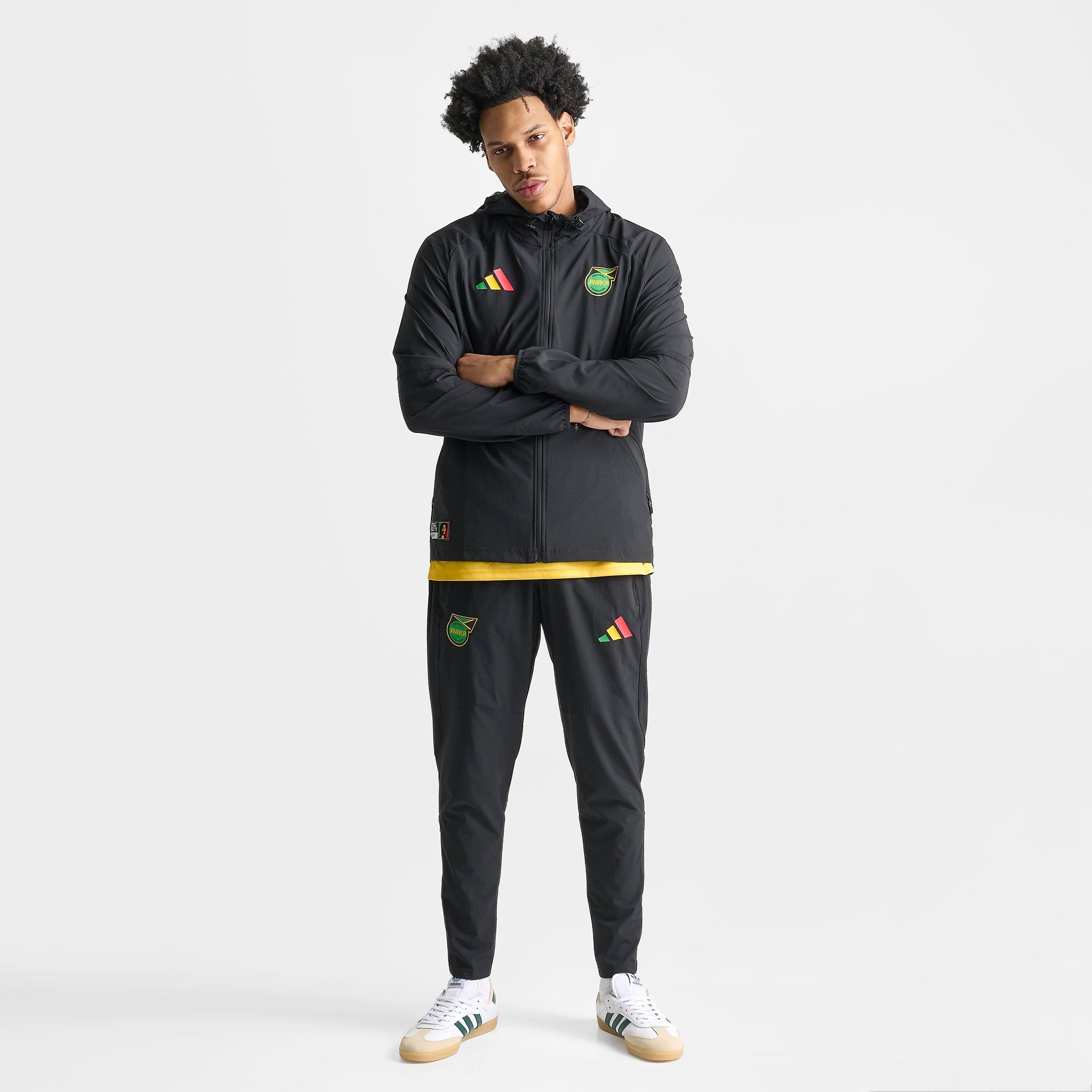 Men's adidas Jamaica x Bob Marley Tiro Travel Full-Zip Windbreaker Jacket