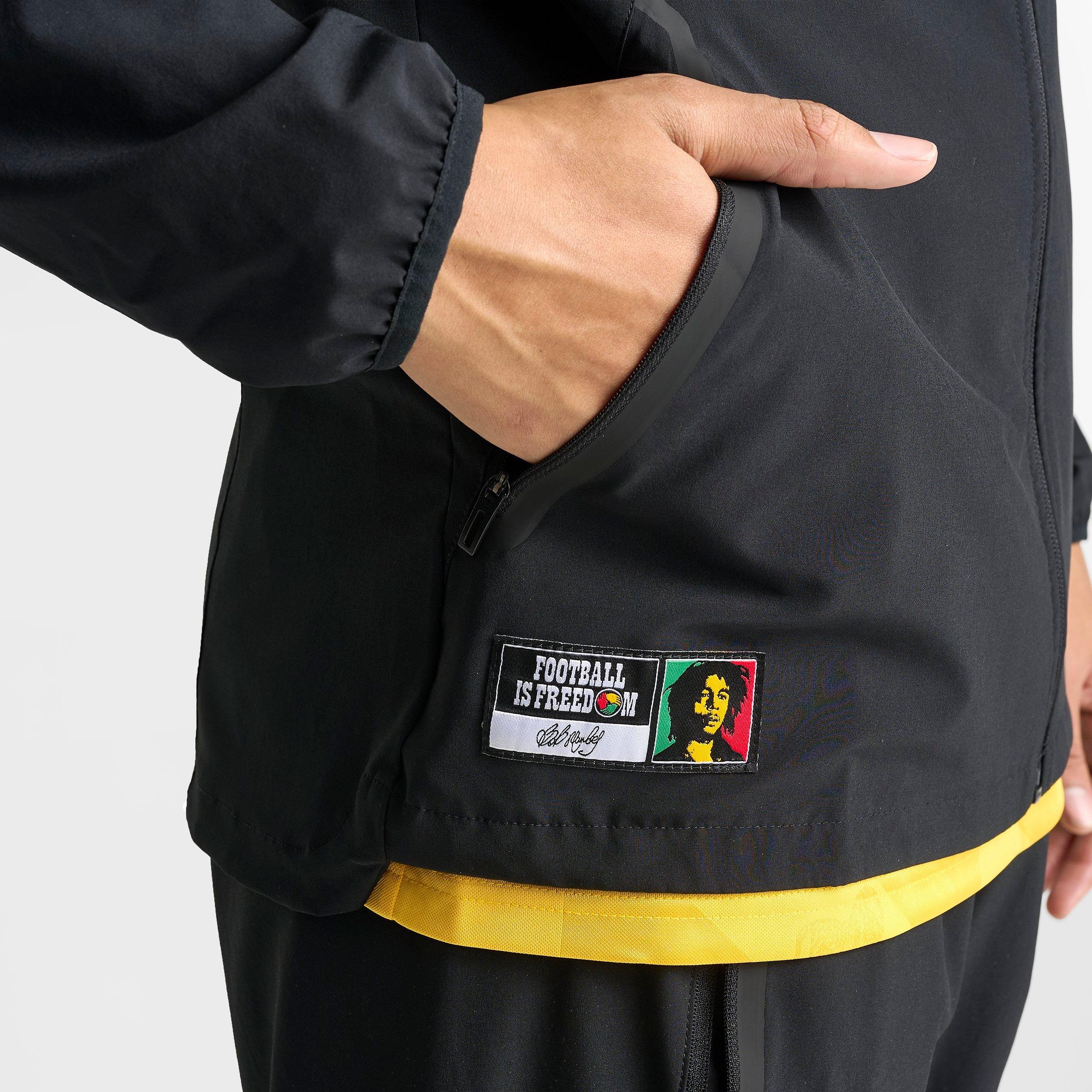 Men's adidas Jamaica x Bob Marley Tiro Travel Full-Zip Windbreaker Jacket