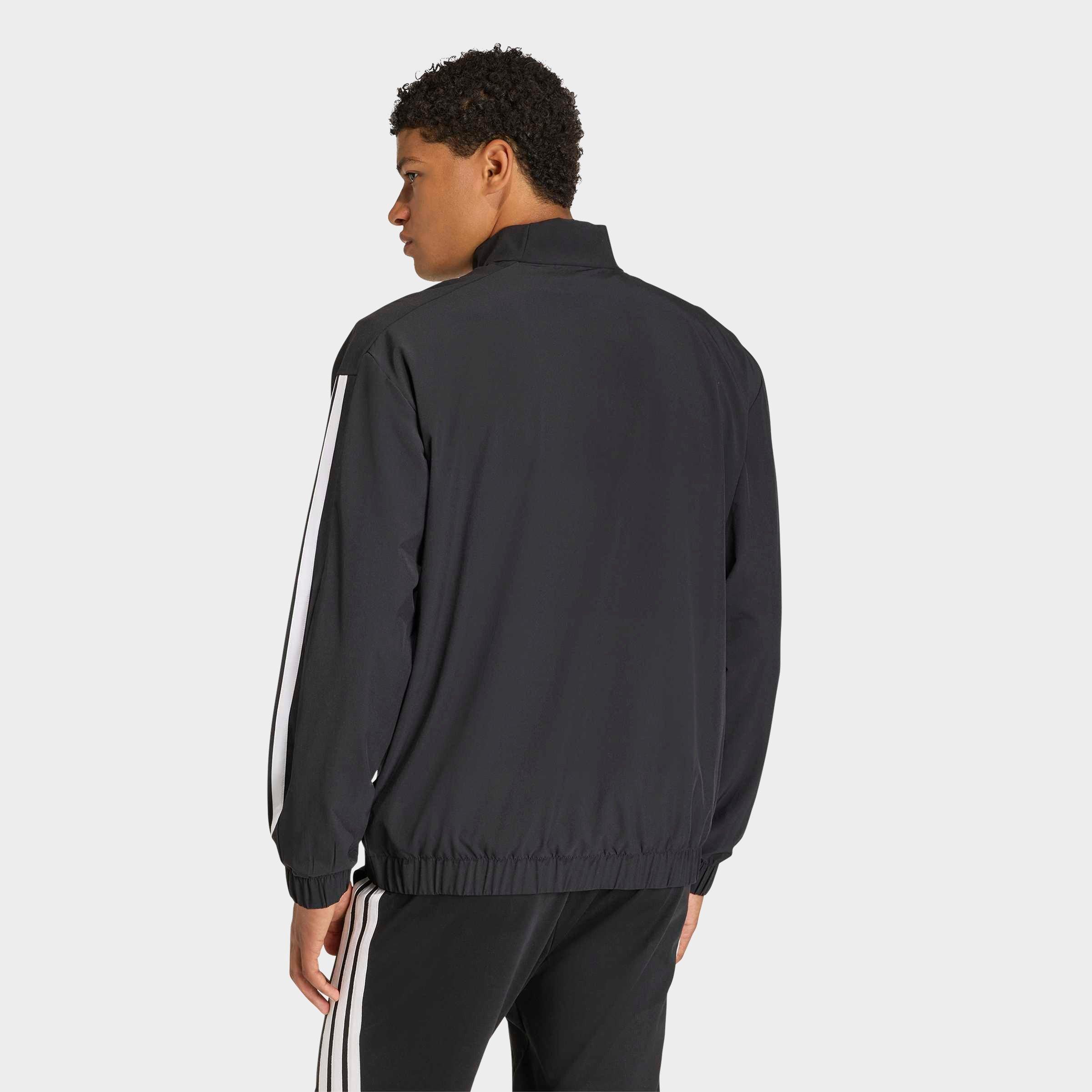 Men's adidas 3-Stripes Woven Full-Zip Track Top