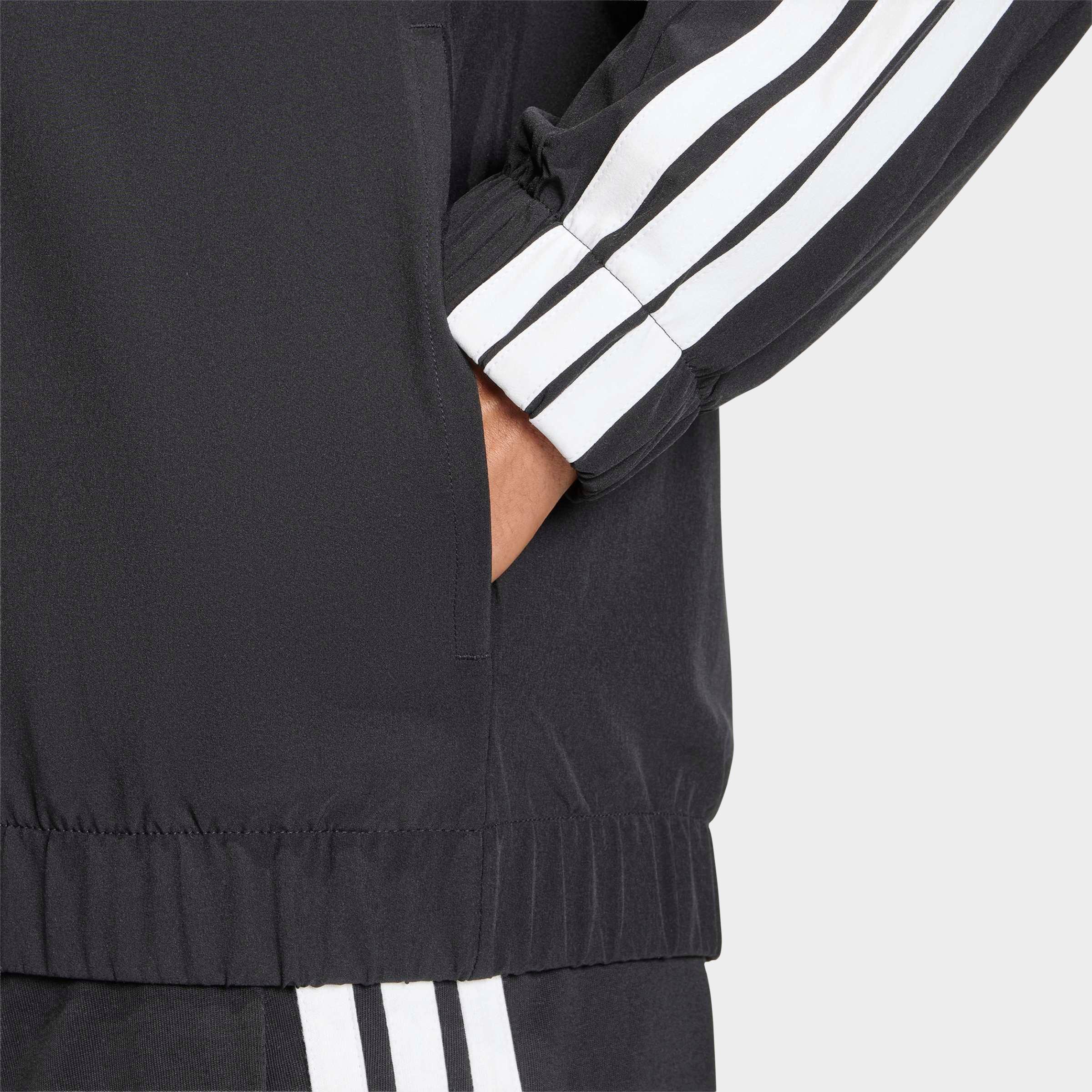 Men's adidas 3-Stripes Woven Full-Zip Track Top