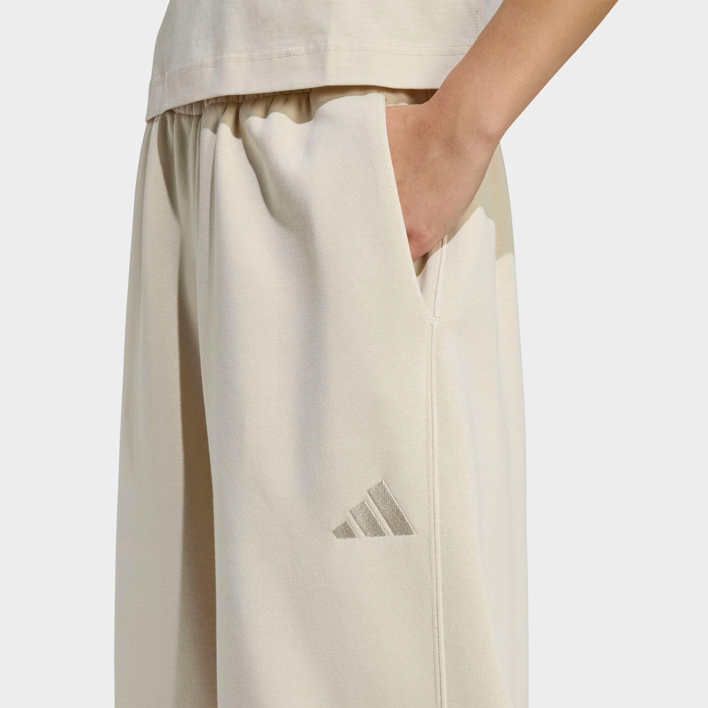 Women's adidas All SZN Fleece Loose Wide-Leg Pants