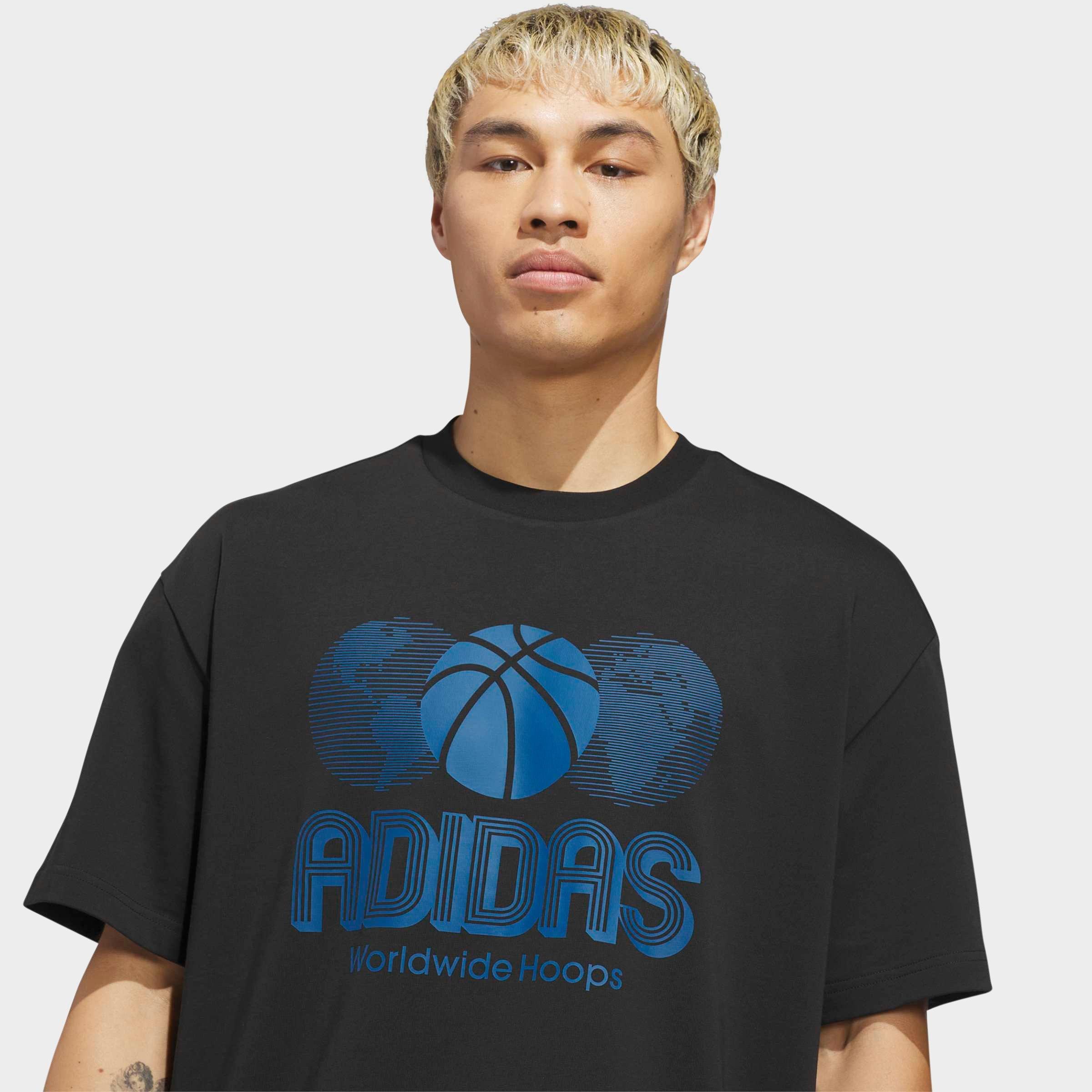 adidas World Wide Hoops Basketball T-Shirt