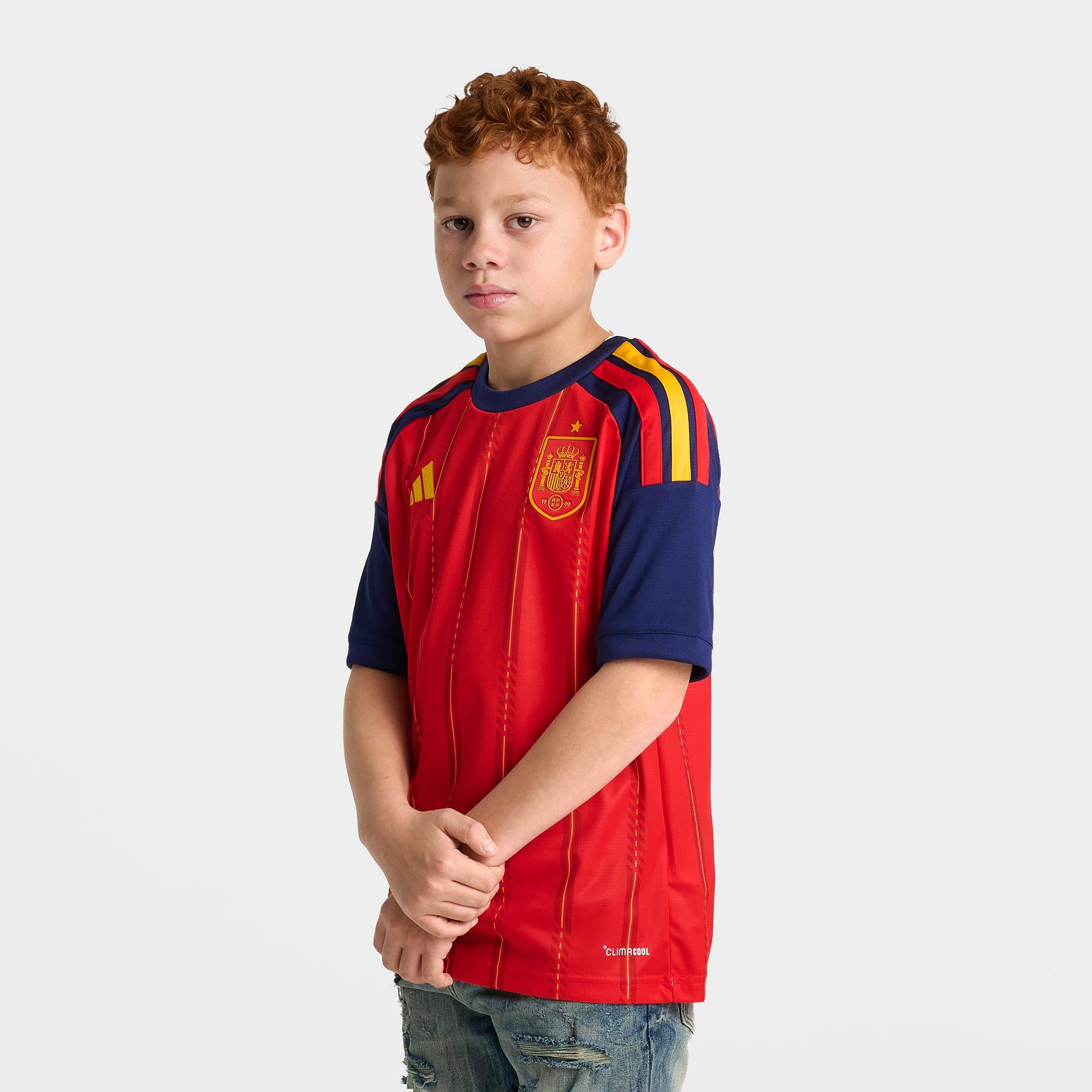 Big Kids' adidas Spain Home Replica Soccer Jersey
