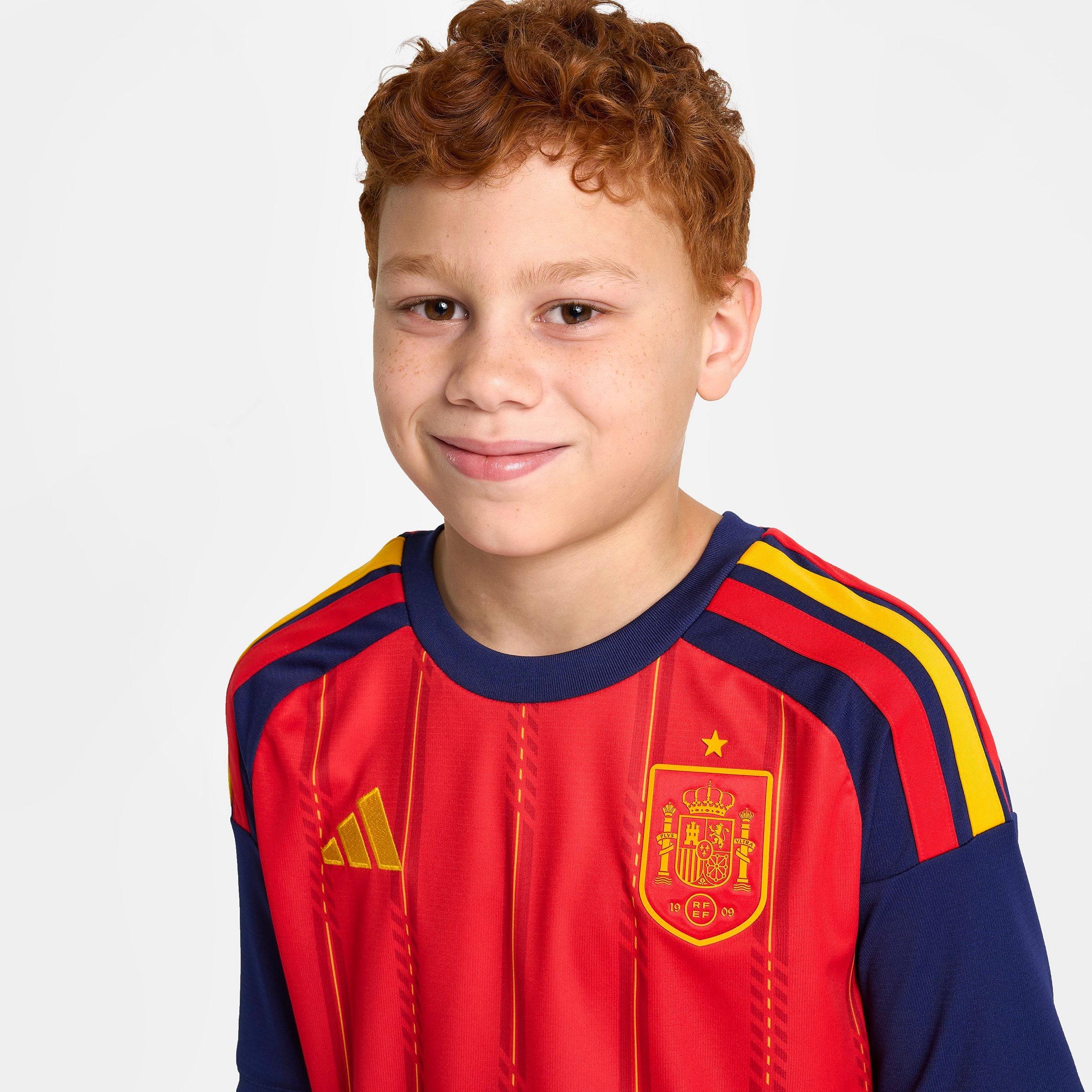 Big Kids' adidas Spain Home Replica Soccer Jersey