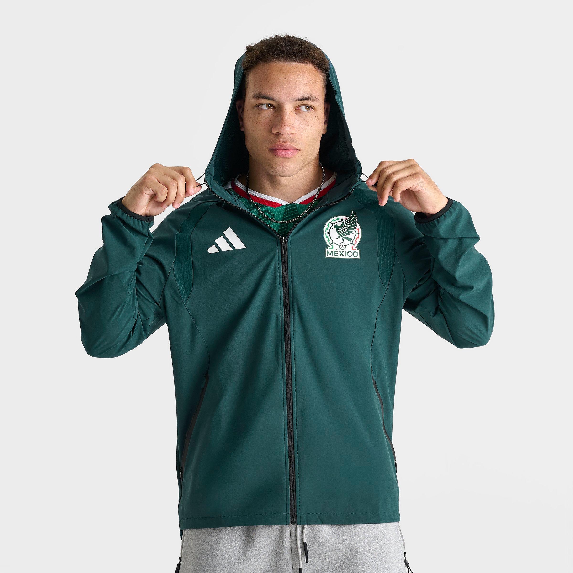 Men's adidas Mexico Tiro Travel Full-Zip Windbreaker Jacket