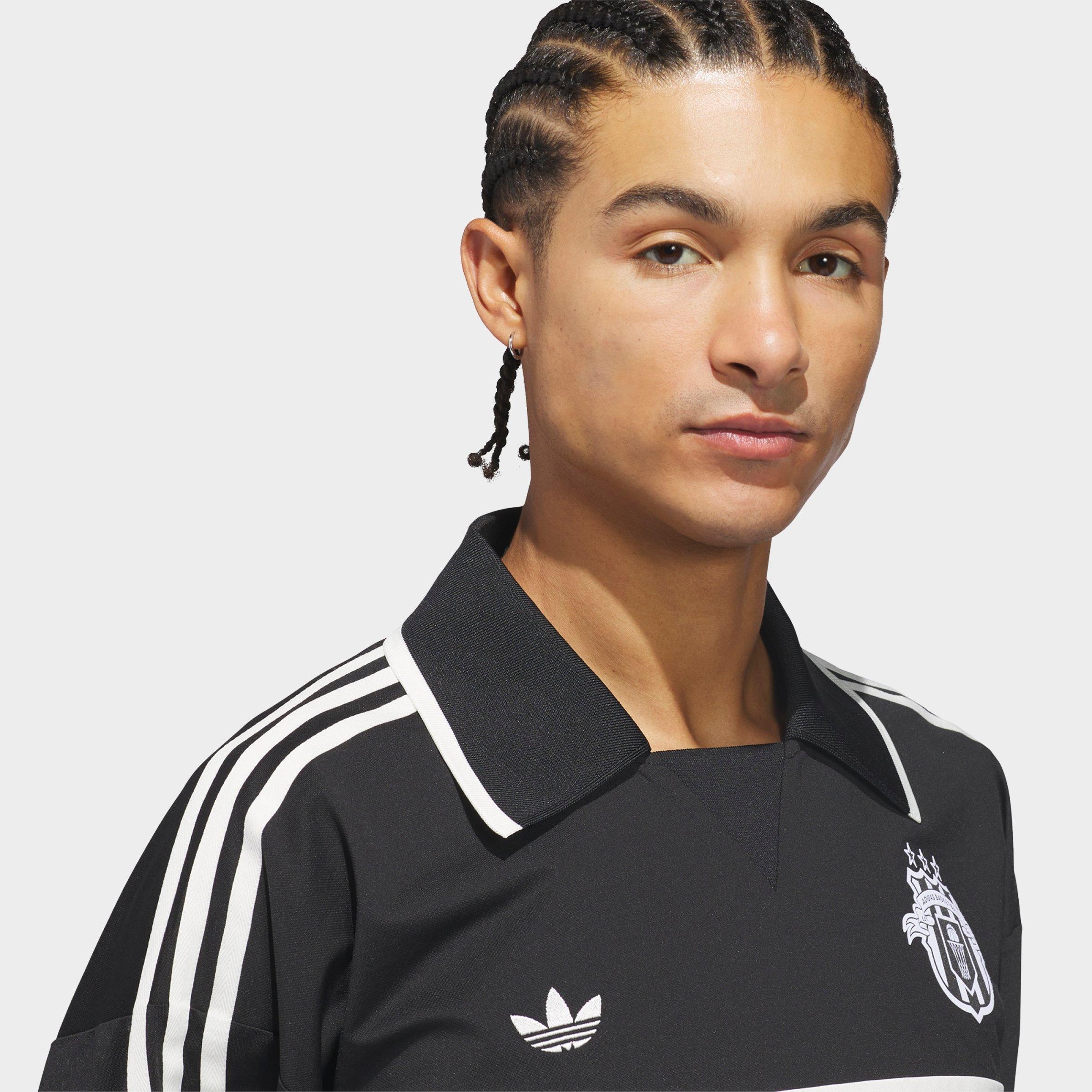Men's adidas Originals Basketball Courtside Long-Sleeve Polo Shirt