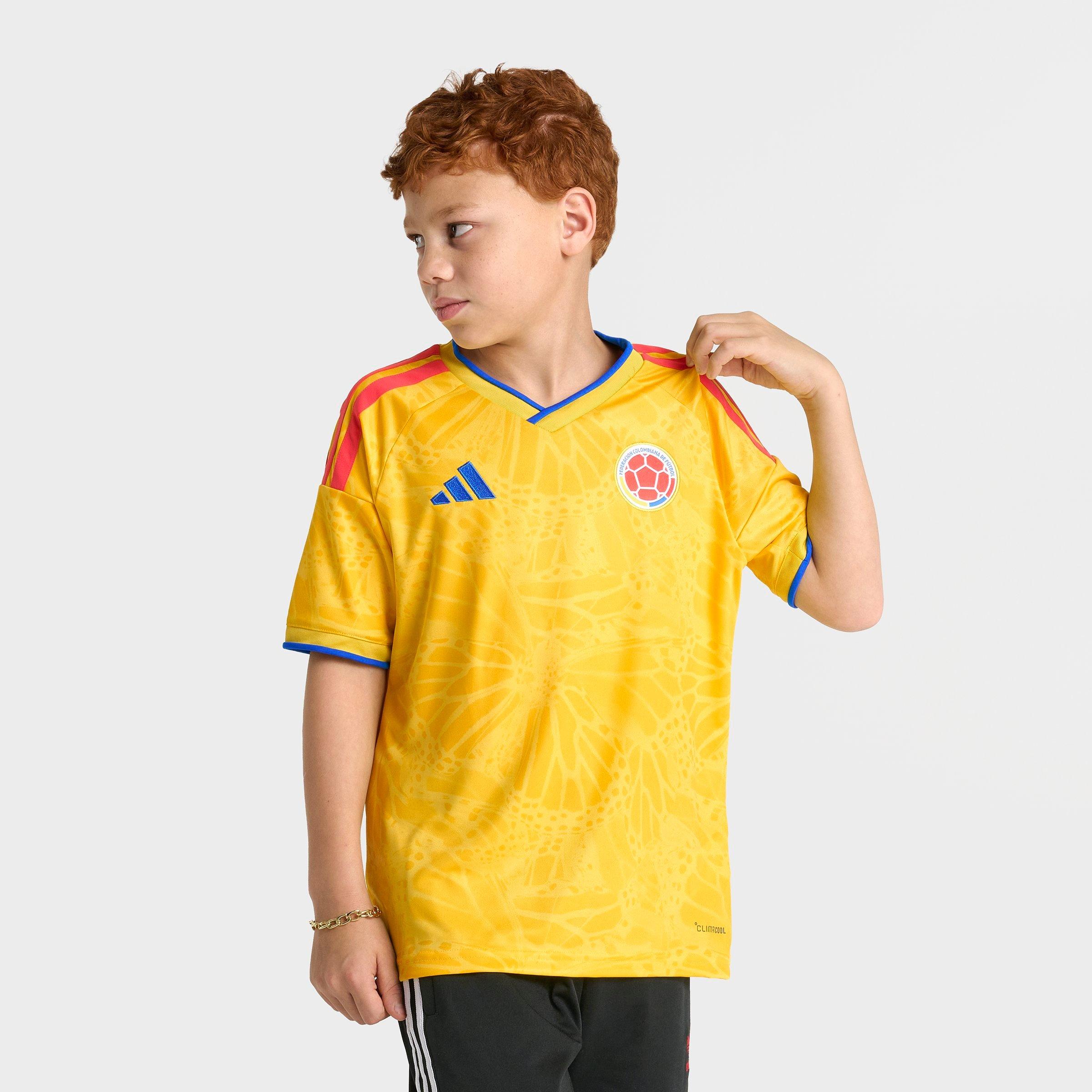 Big Kids' adidas Colombia Home Replica Soccer Jersey