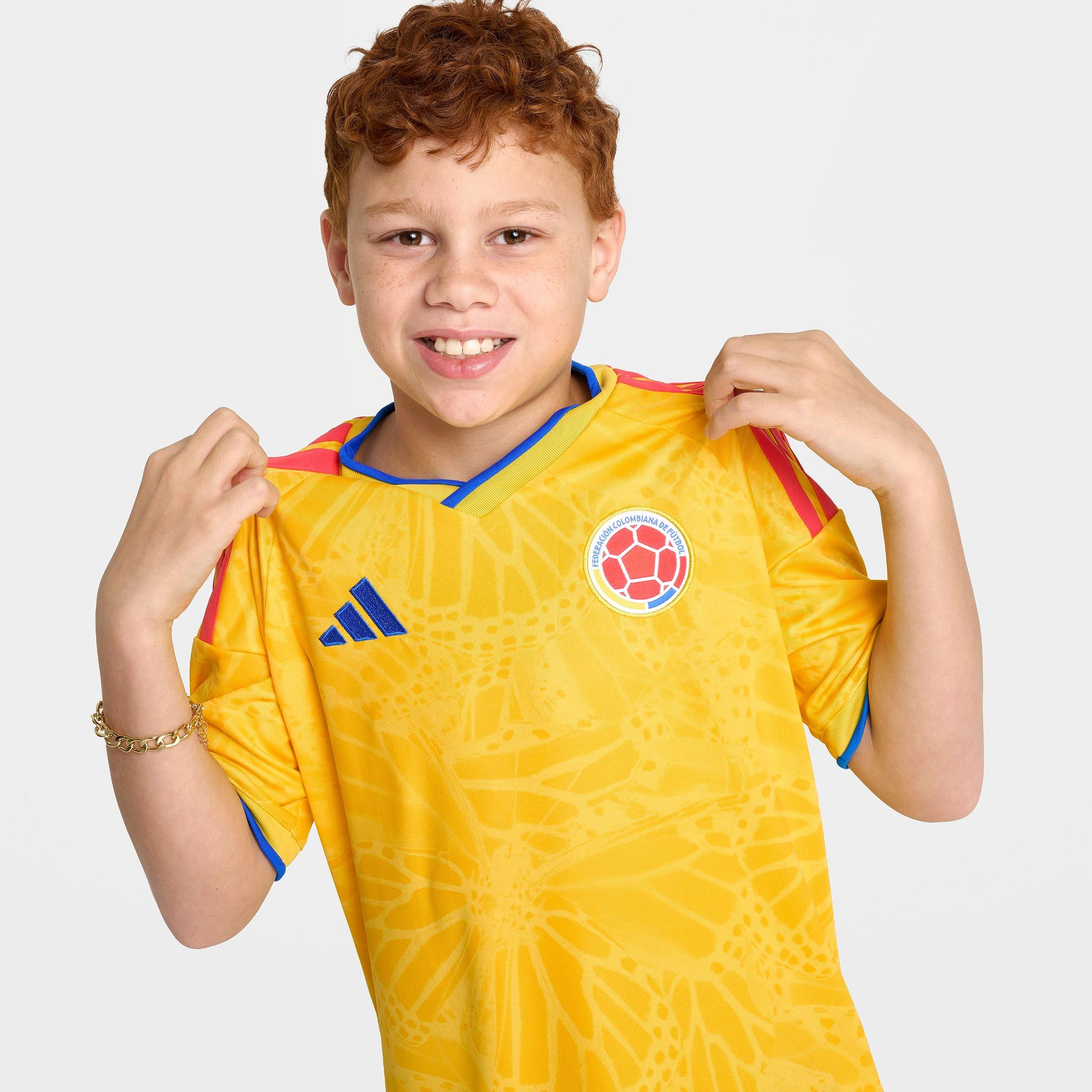 Big Kids' adidas Colombia Home Replica Soccer Jersey