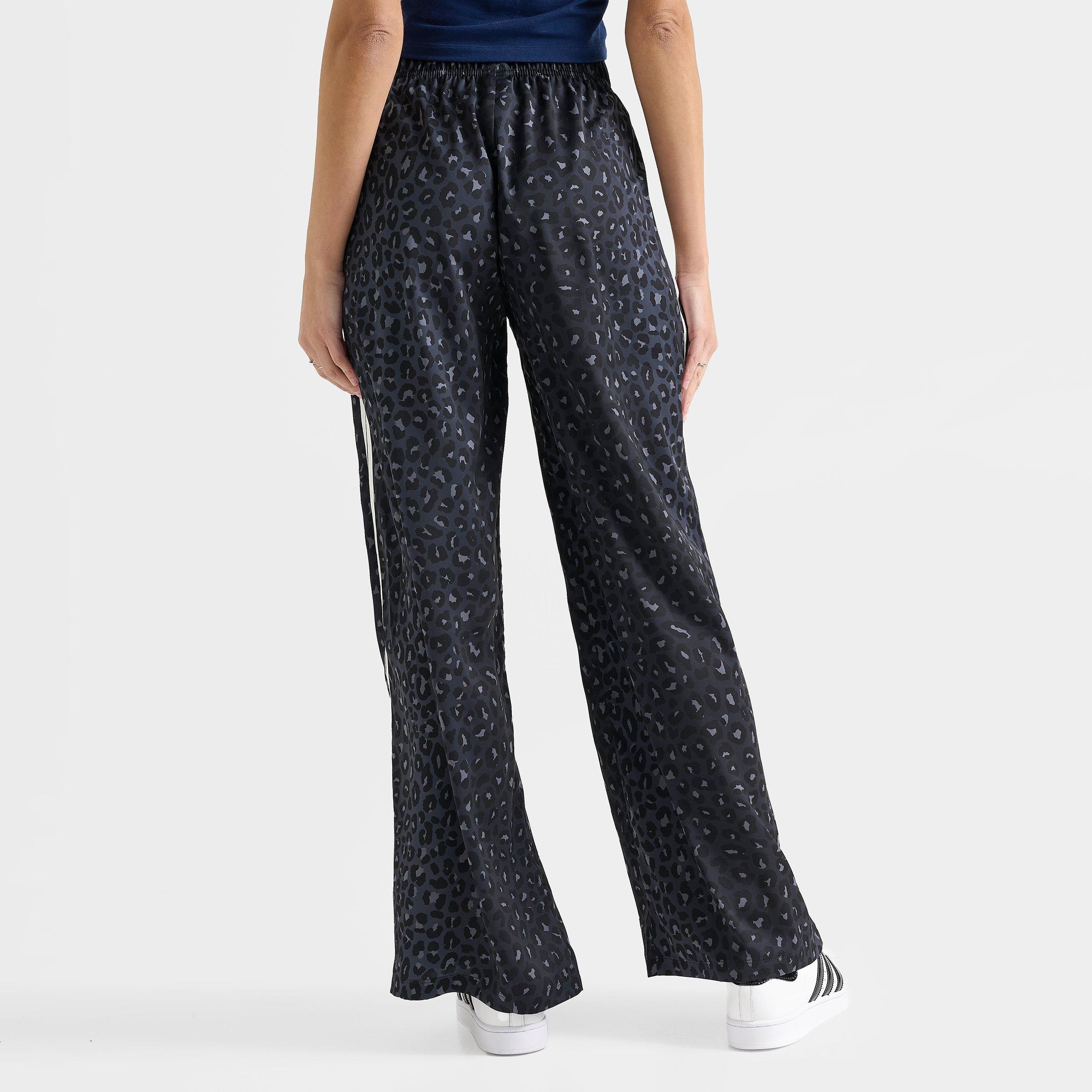 Women's adidas Originals Leopard Wide-Leg Satin Pants