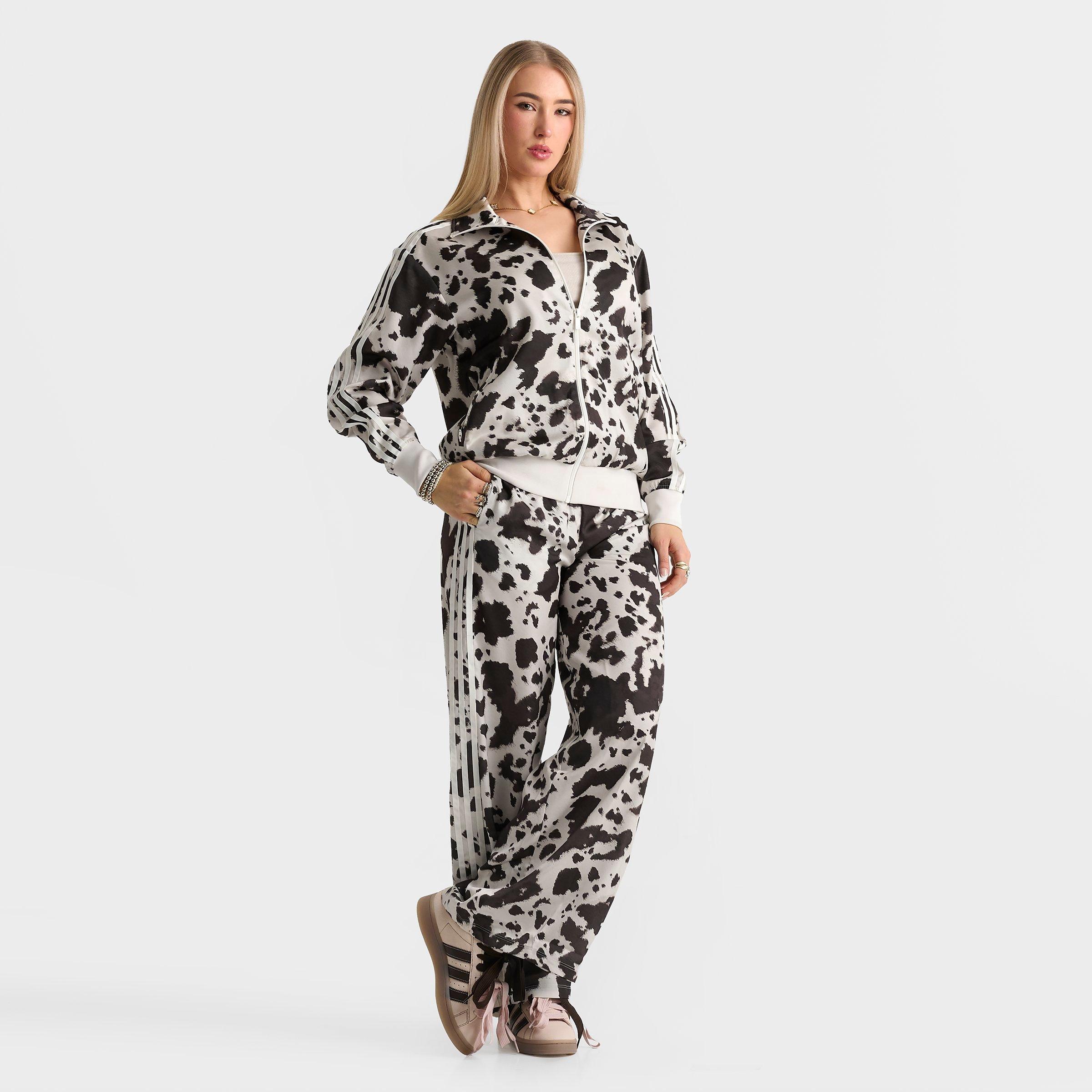 Women's adidas Originals Cow Print Satin Wide-Leg Pants