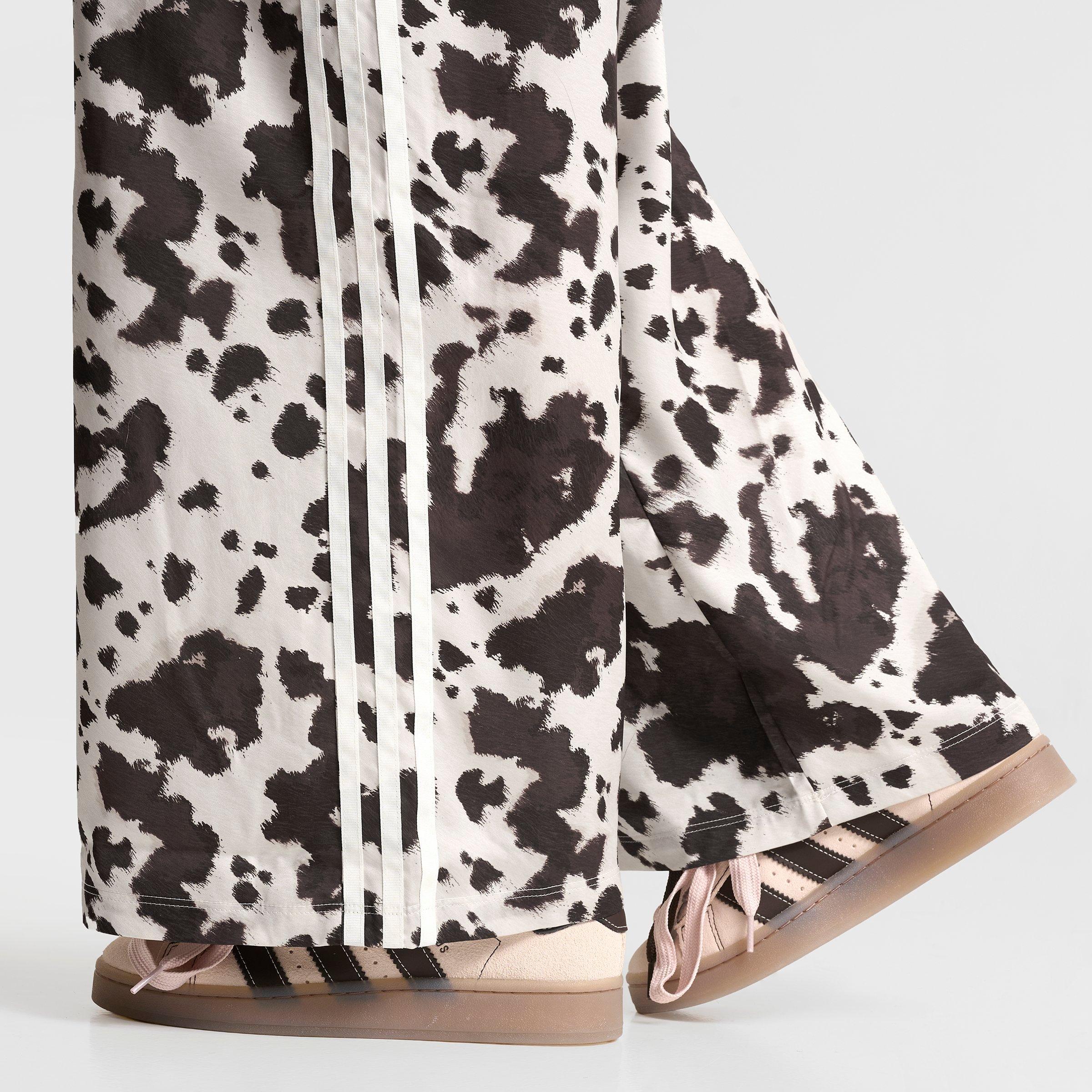 Women's adidas Originals Cow Print Satin Wide-Leg Pants