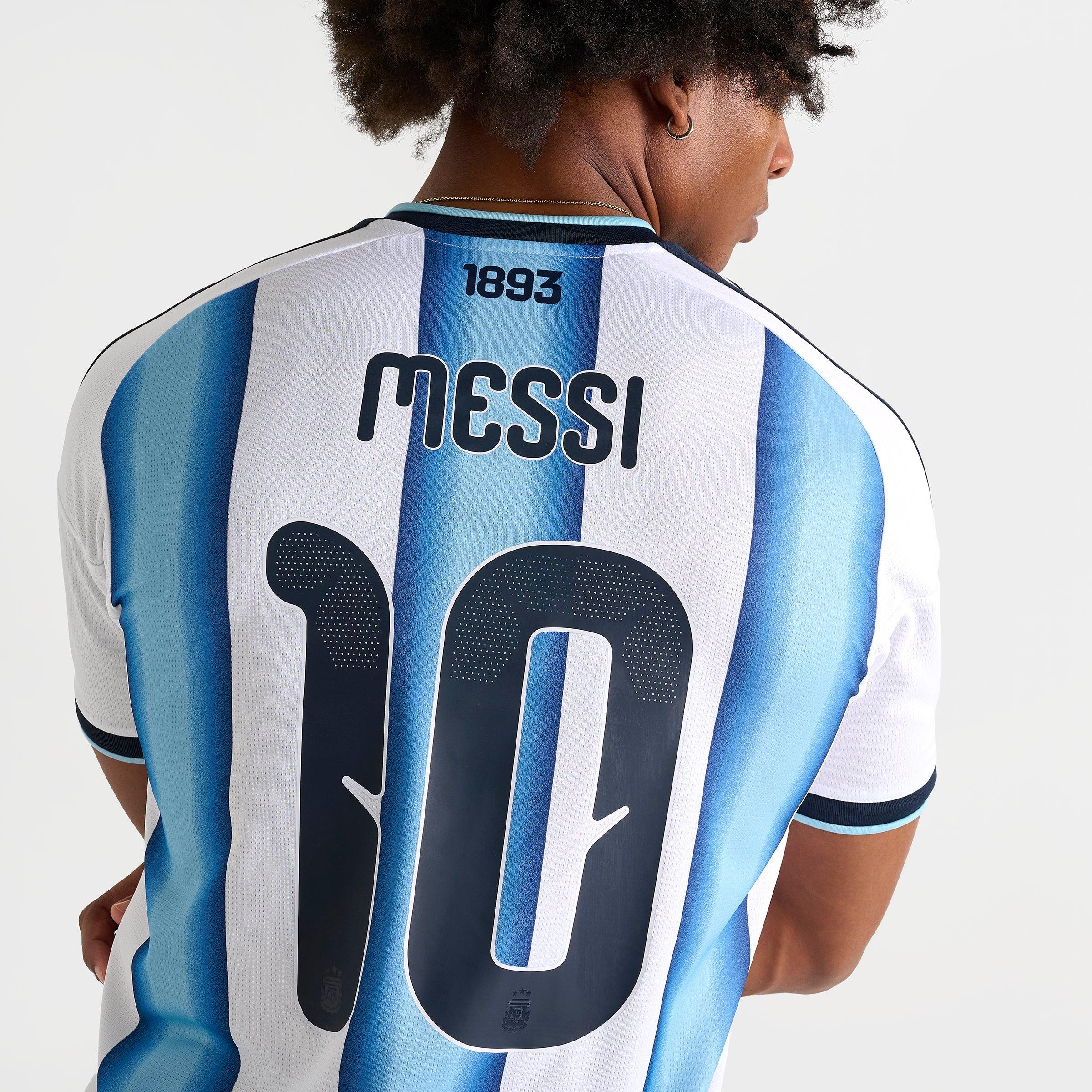 Men's adidas Argentina Lionel Messi Home Replica Soccer Jersey