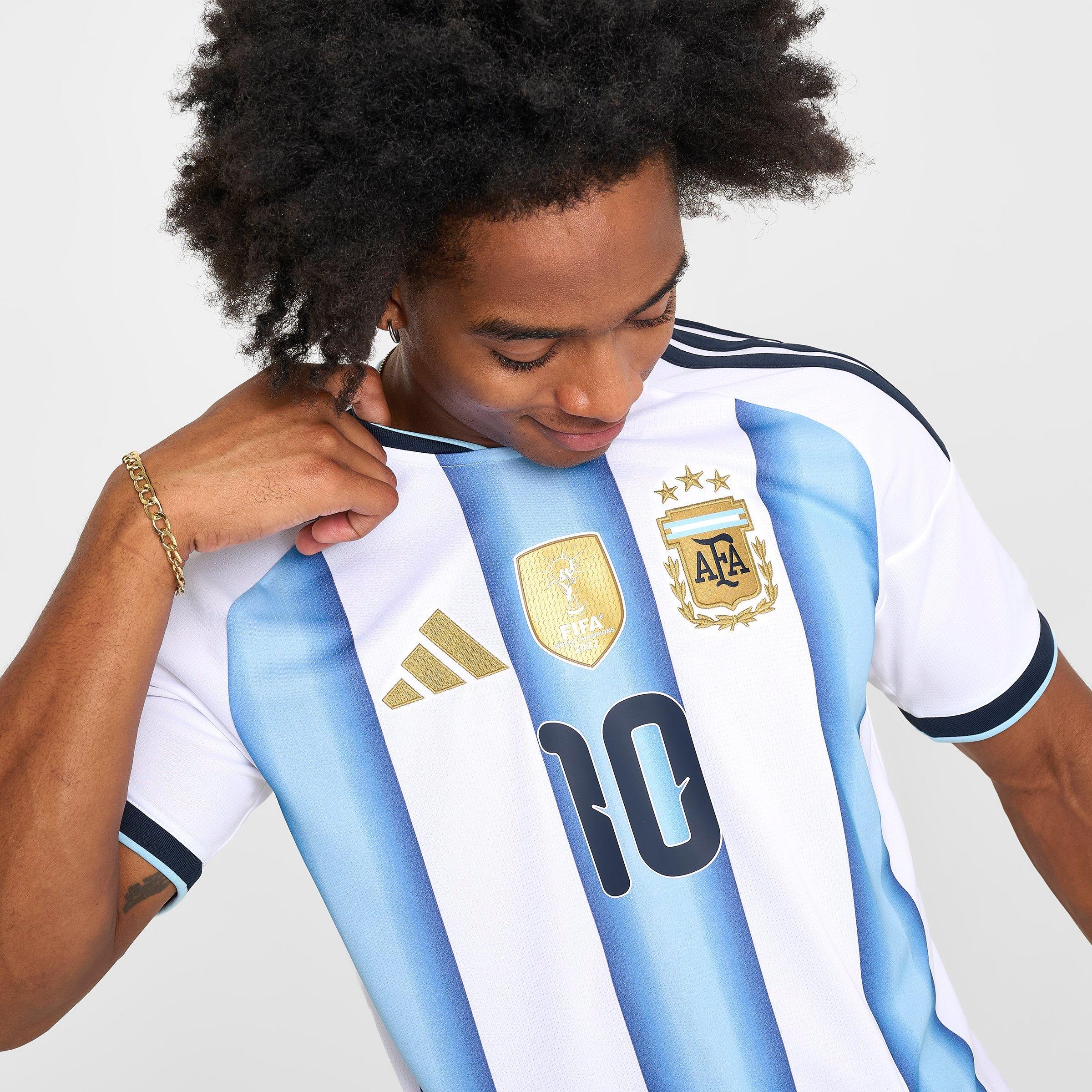 Men's adidas Argentina Lionel Messi Home Replica Soccer Jersey