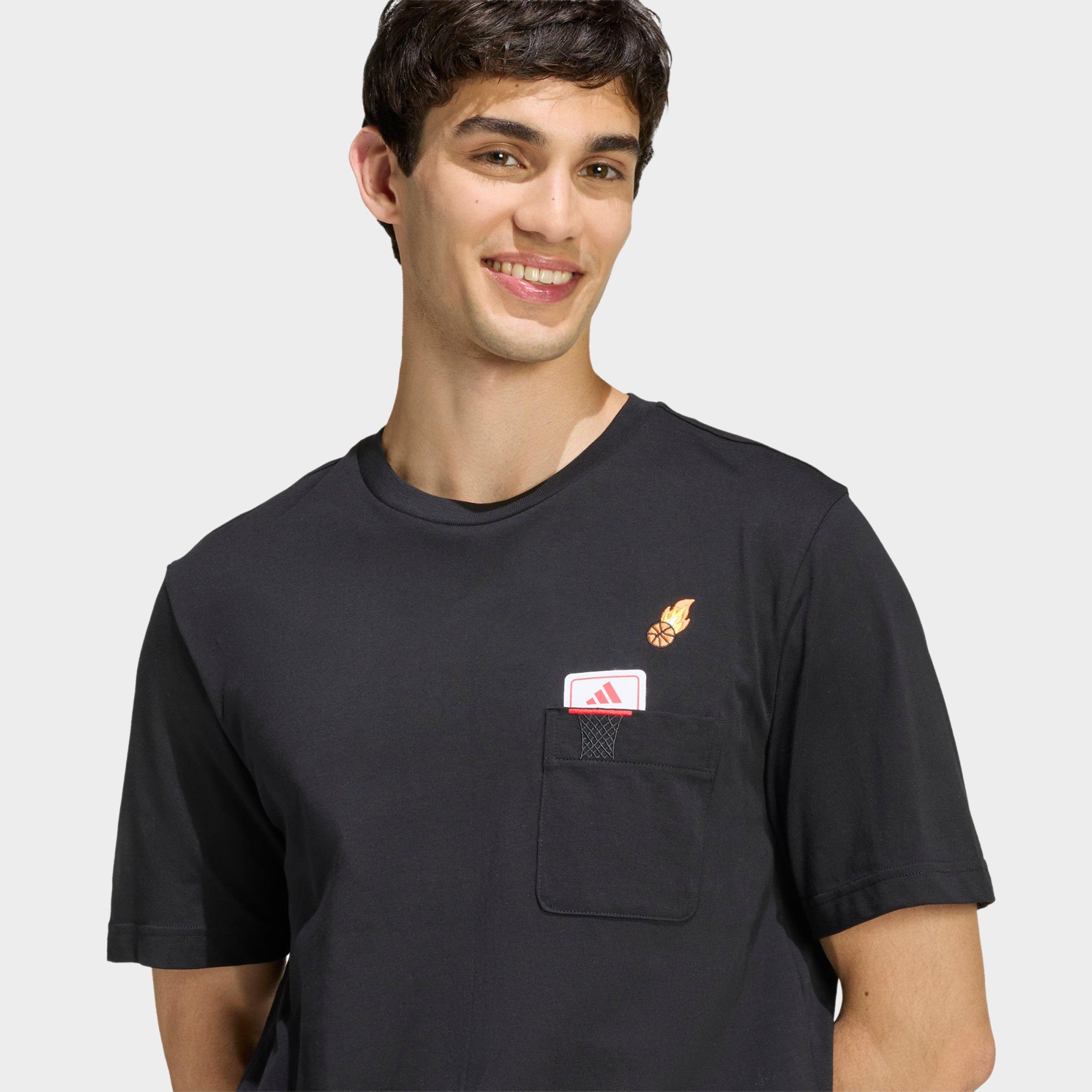 Men's adidas Mini Basketball Embroidery Graphic T-Shirt