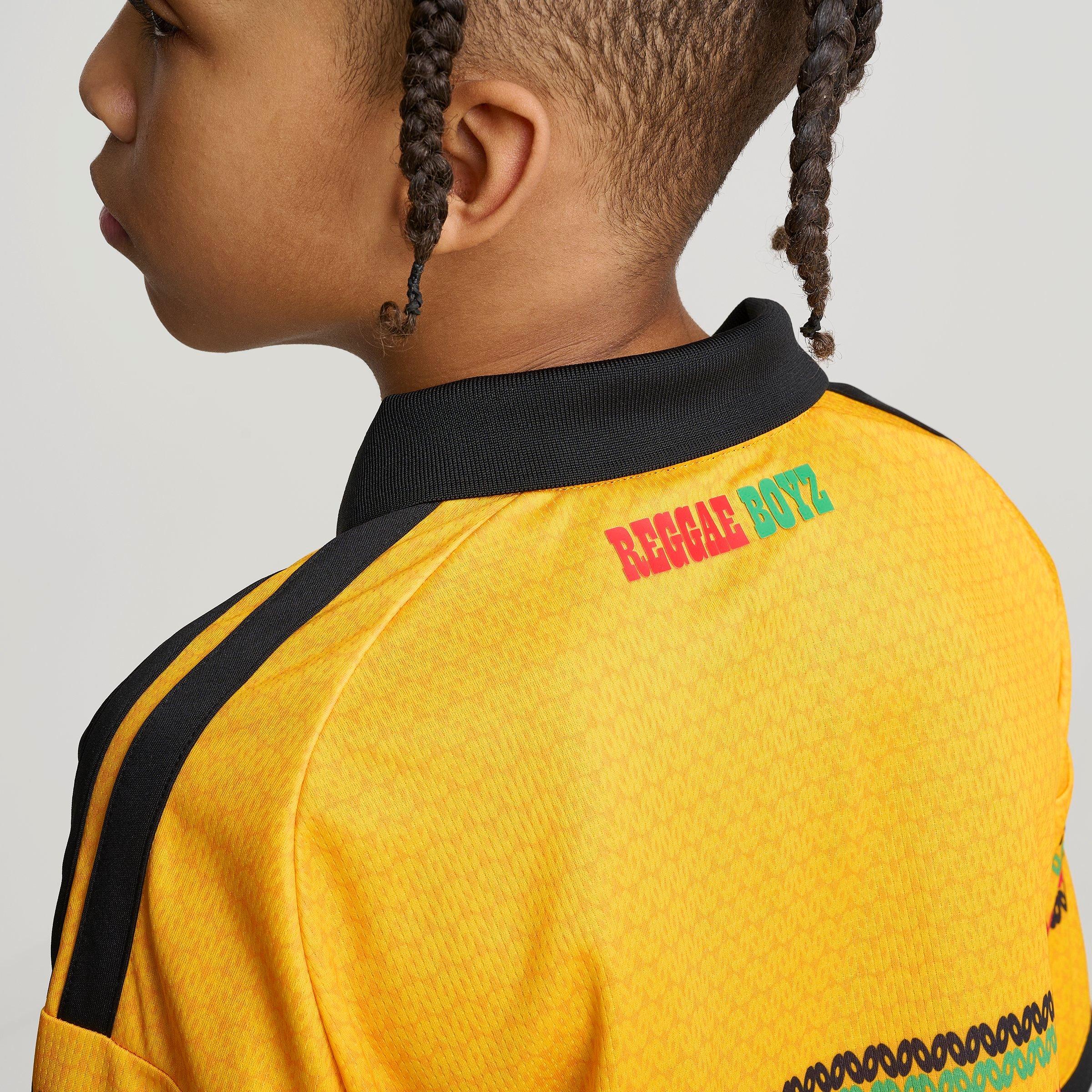 Big Kids' adidas x Bob Marley Jamaica 26 Home Replica Soccer Jersey
