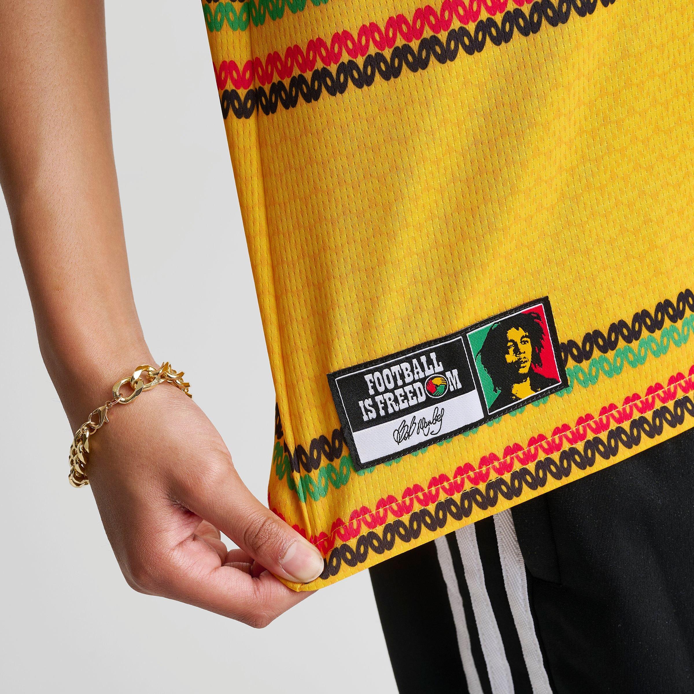 Big Kids' adidas x Bob Marley Jamaica 26 Home Replica Soccer Jersey