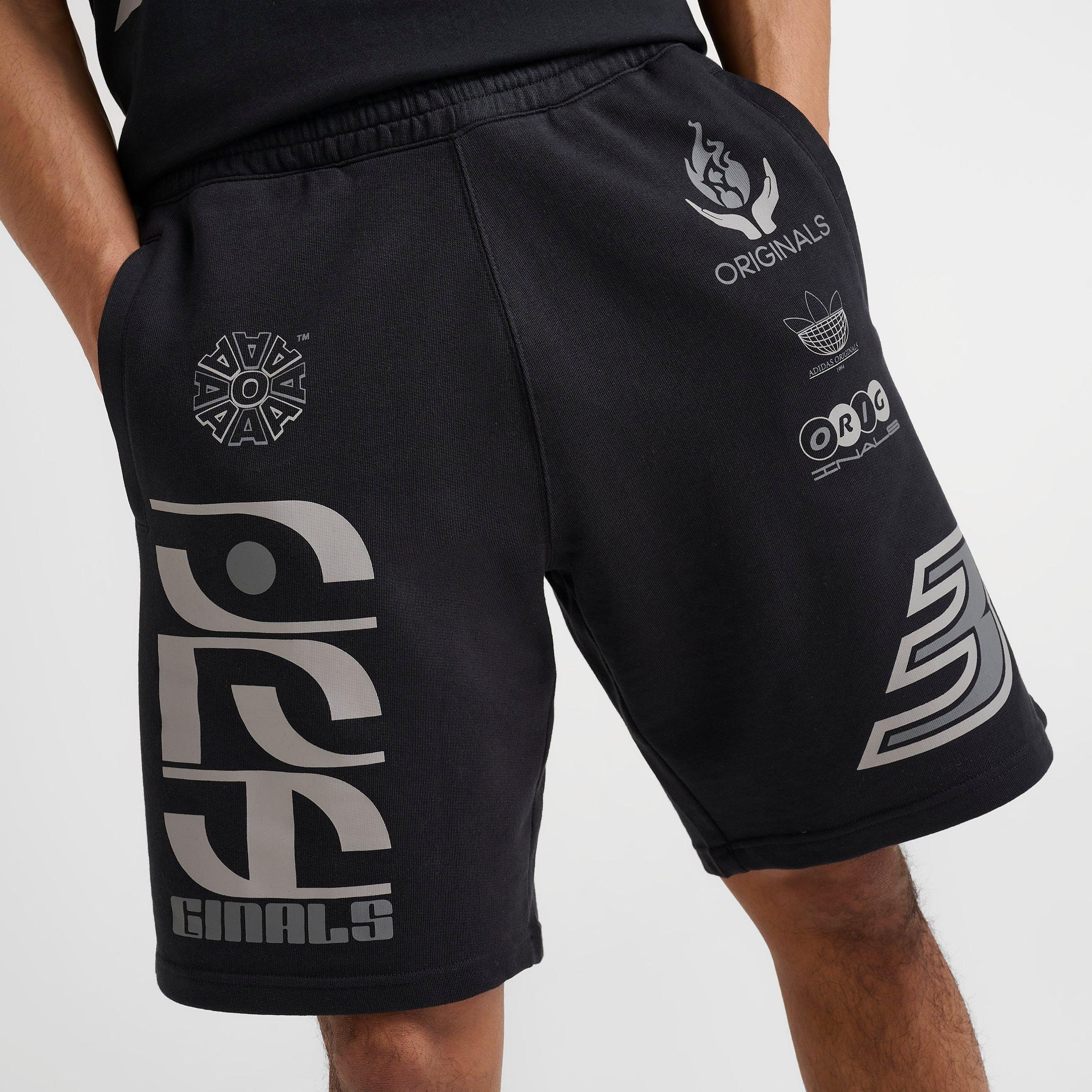 Men's adidas Originals Moto Sponsors Graphic French Terry Shorts