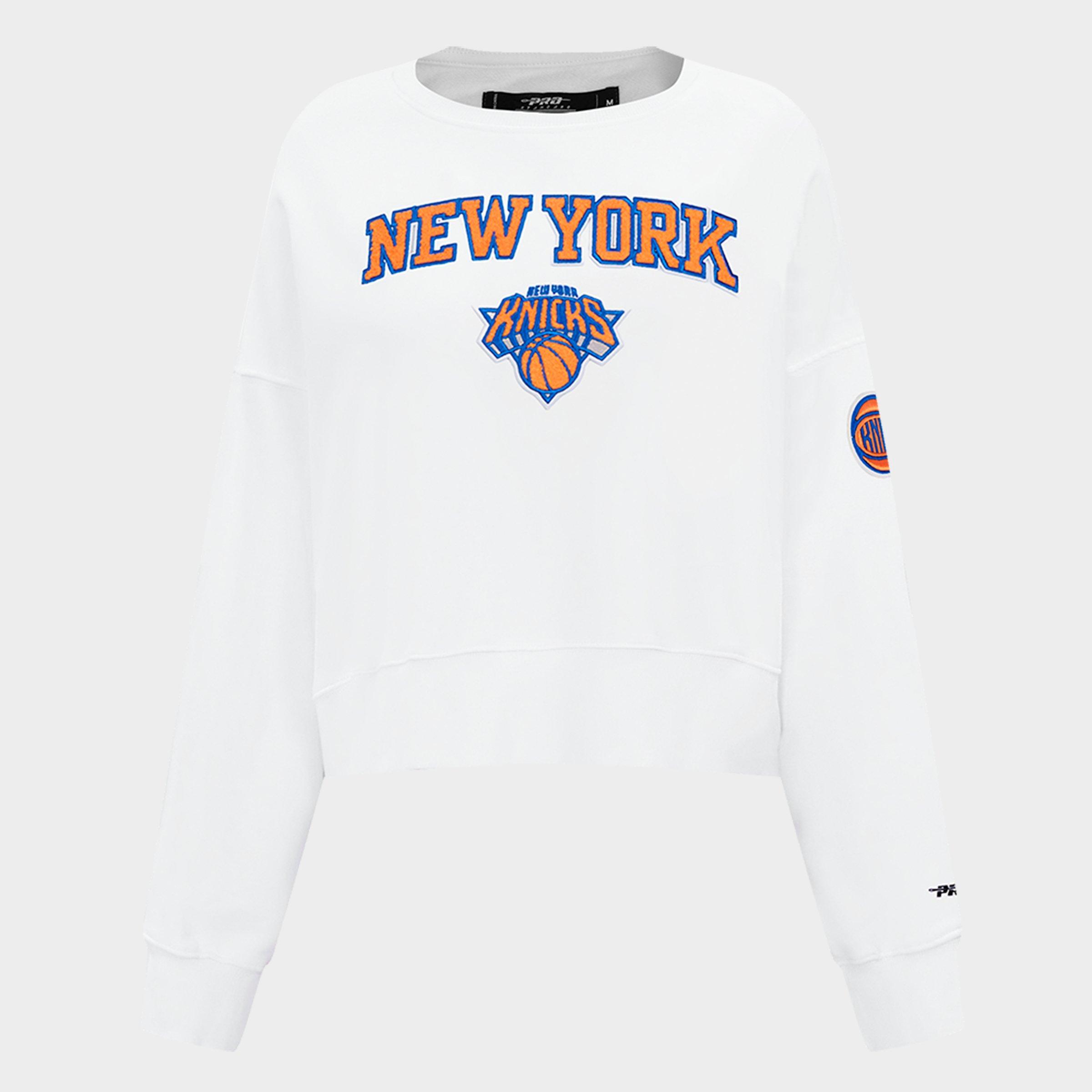 Women's Pro Standard New York Knicks NBA Classic Fleece Crewneck Sweatshirt