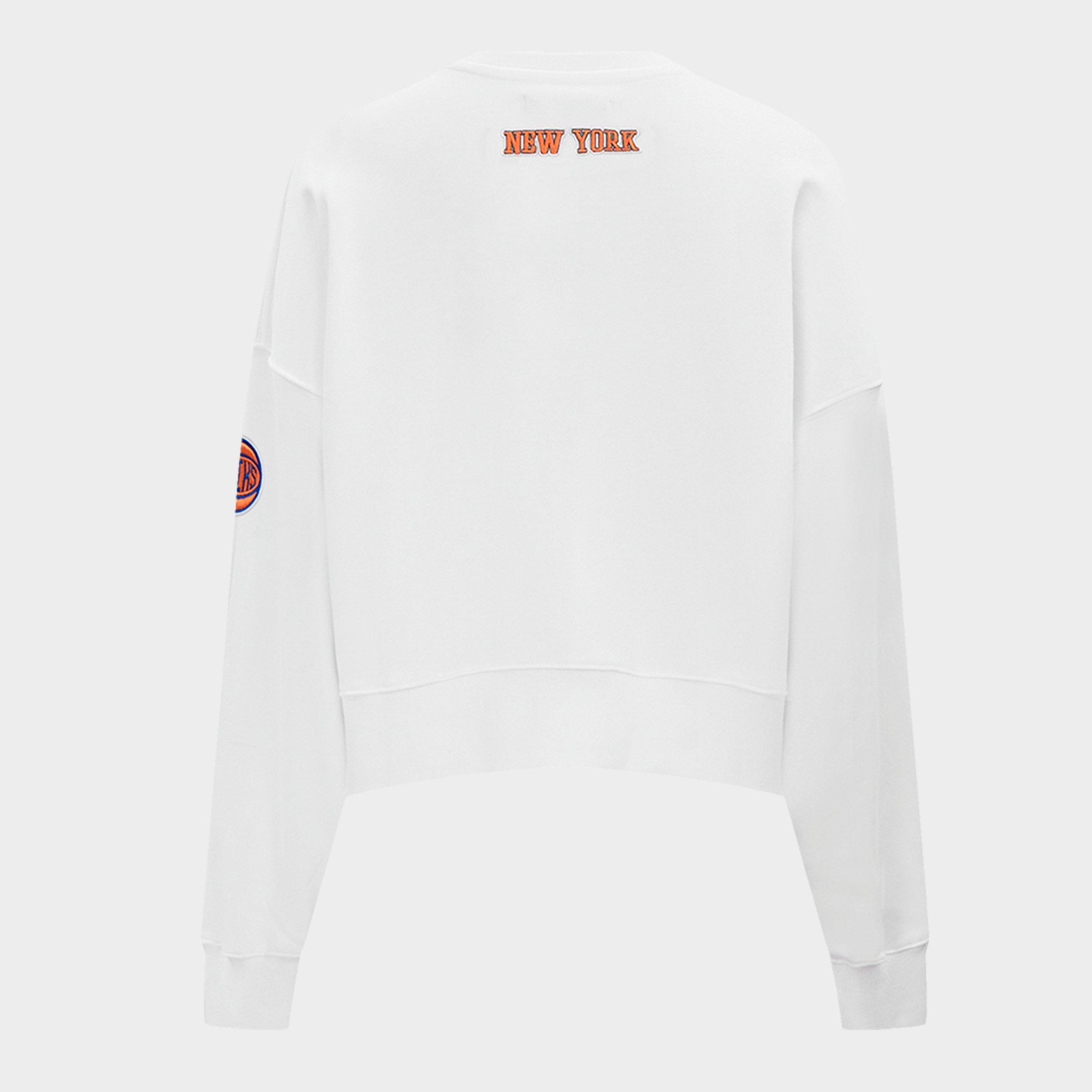 Women's Pro Standard New York Knicks NBA Classic Fleece Crewneck Sweatshirt
