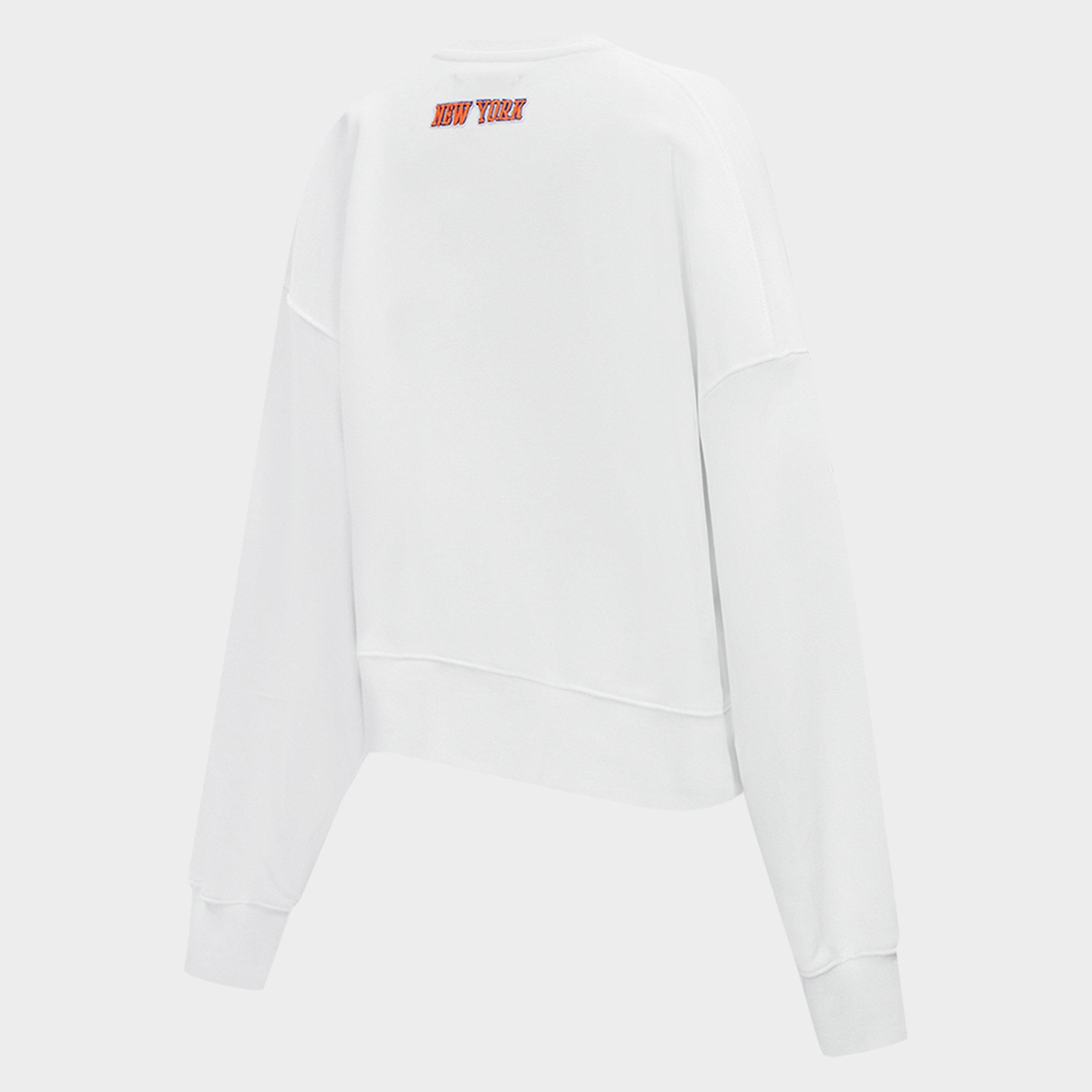 Women's Pro Standard New York Knicks NBA Classic Fleece Crewneck Sweatshirt