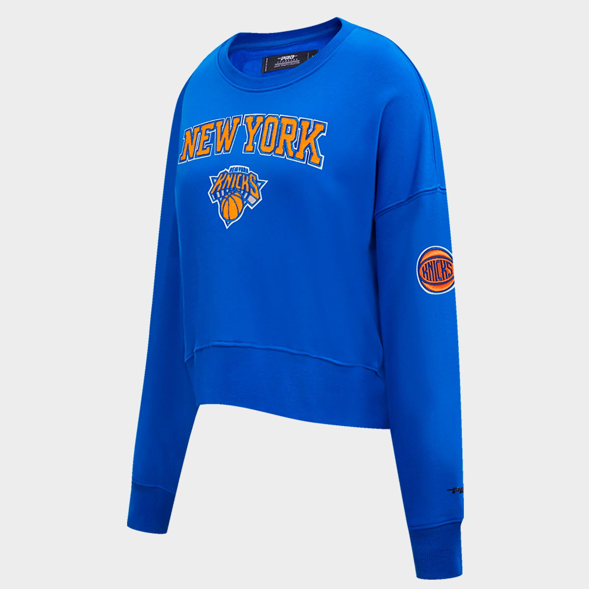 Women's Pro Standard New York Knicks NBA Classic Fleece Crewneck Sweatshirt
