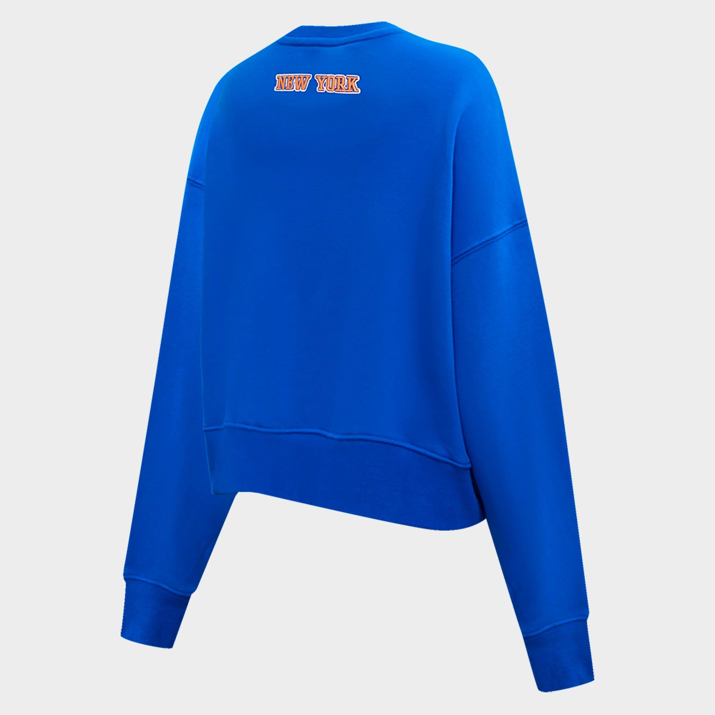 Women's Pro Standard New York Knicks NBA Classic Fleece Crewneck Sweatshirt