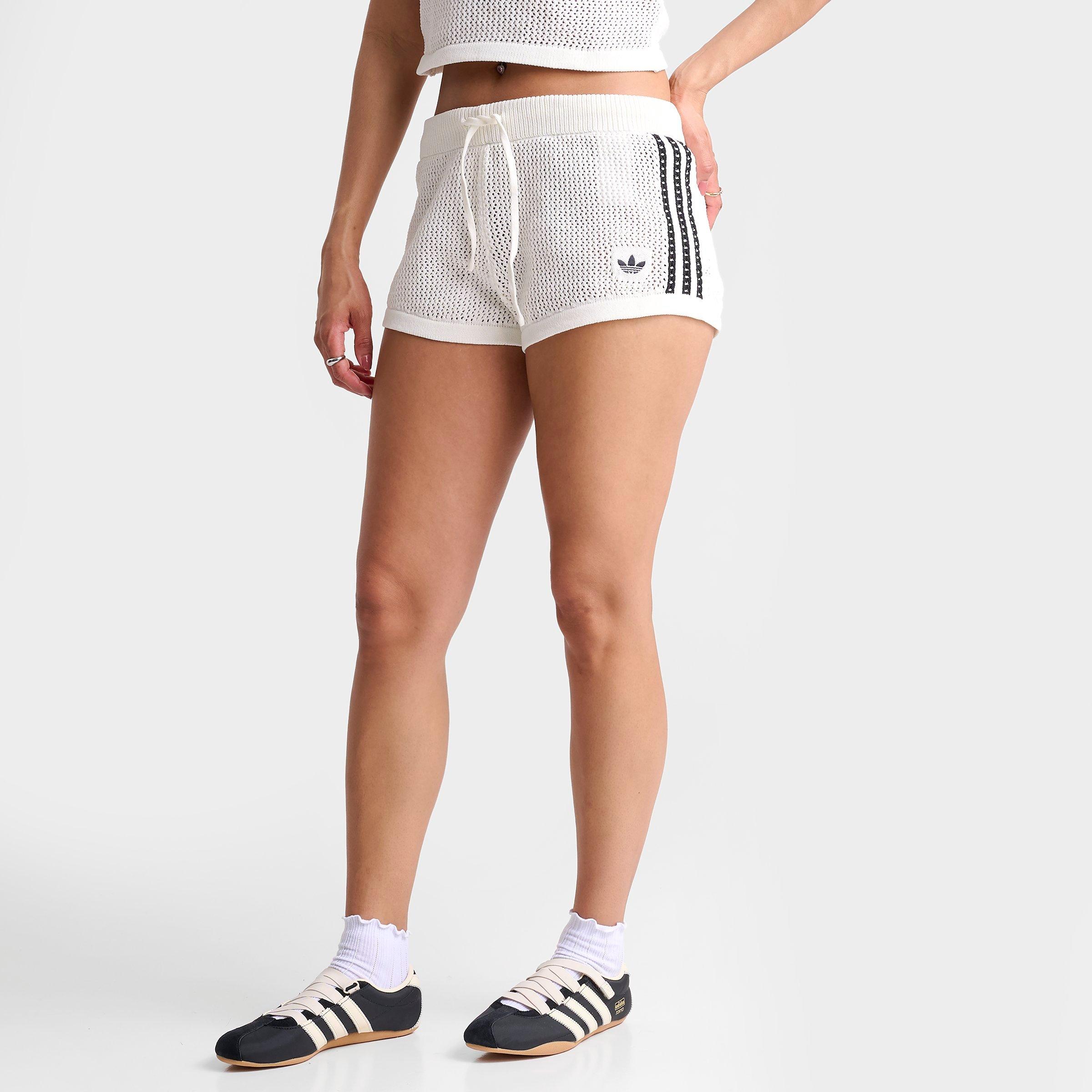 Women's adidas Originals Knitted Crochet Shorts