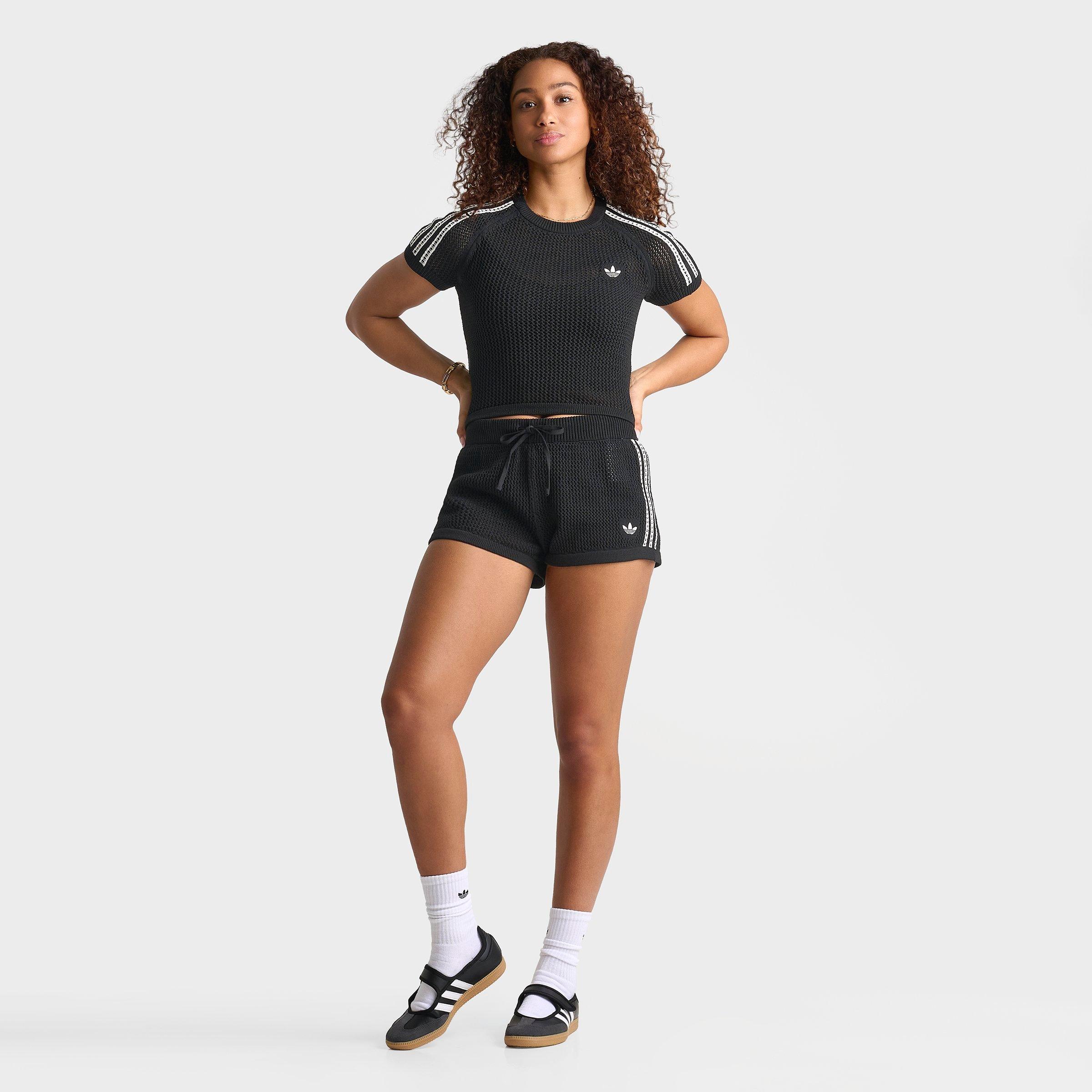 Women's adidas Originals Knitted Crochet Cali T-Shirt