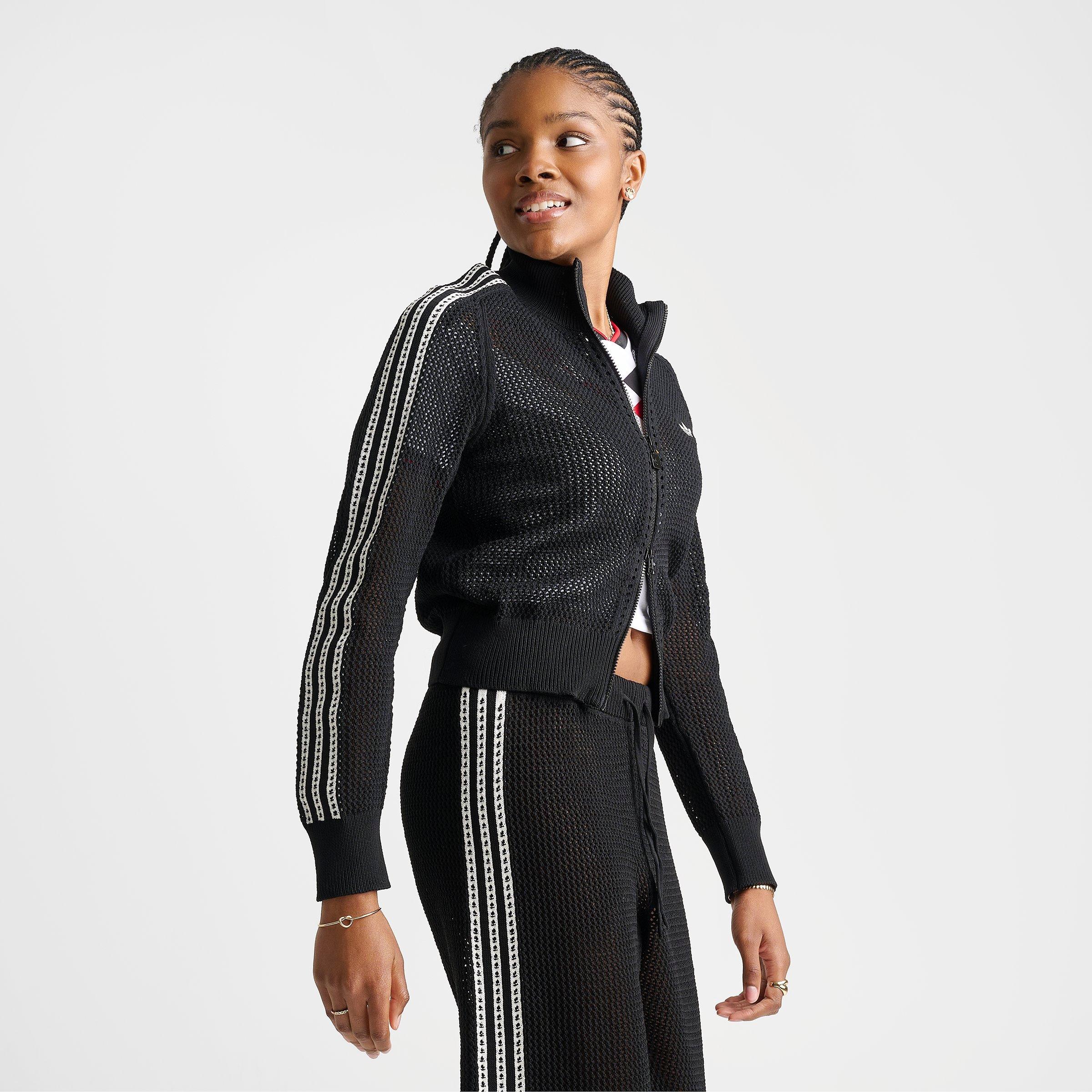 Women's adidas Originals Knitted Crochet Firebird Track Top | JD