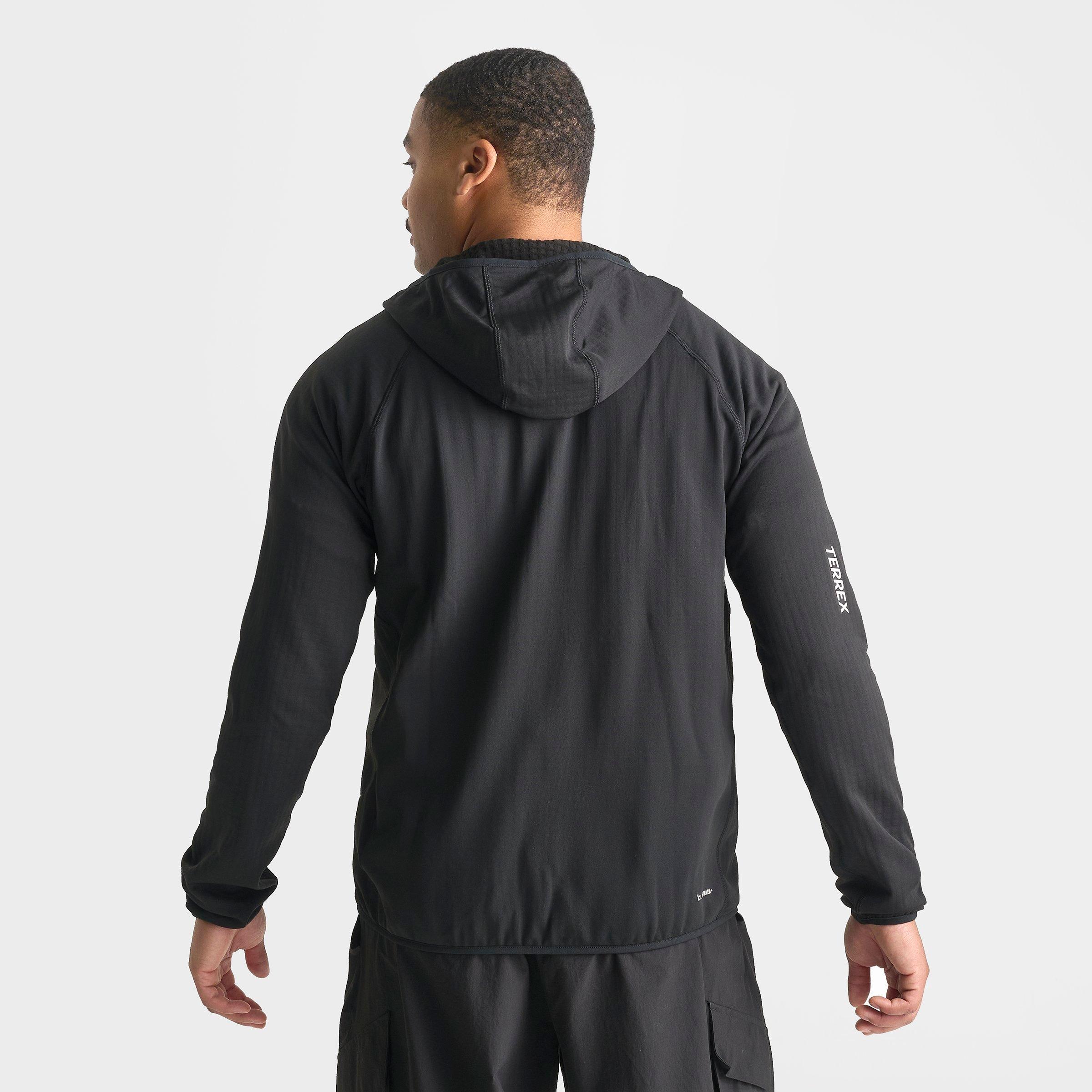 Men's adidas TERREX Xperior Climawarm+ Ventknit Fleece Full-Zip Hooded Jacket