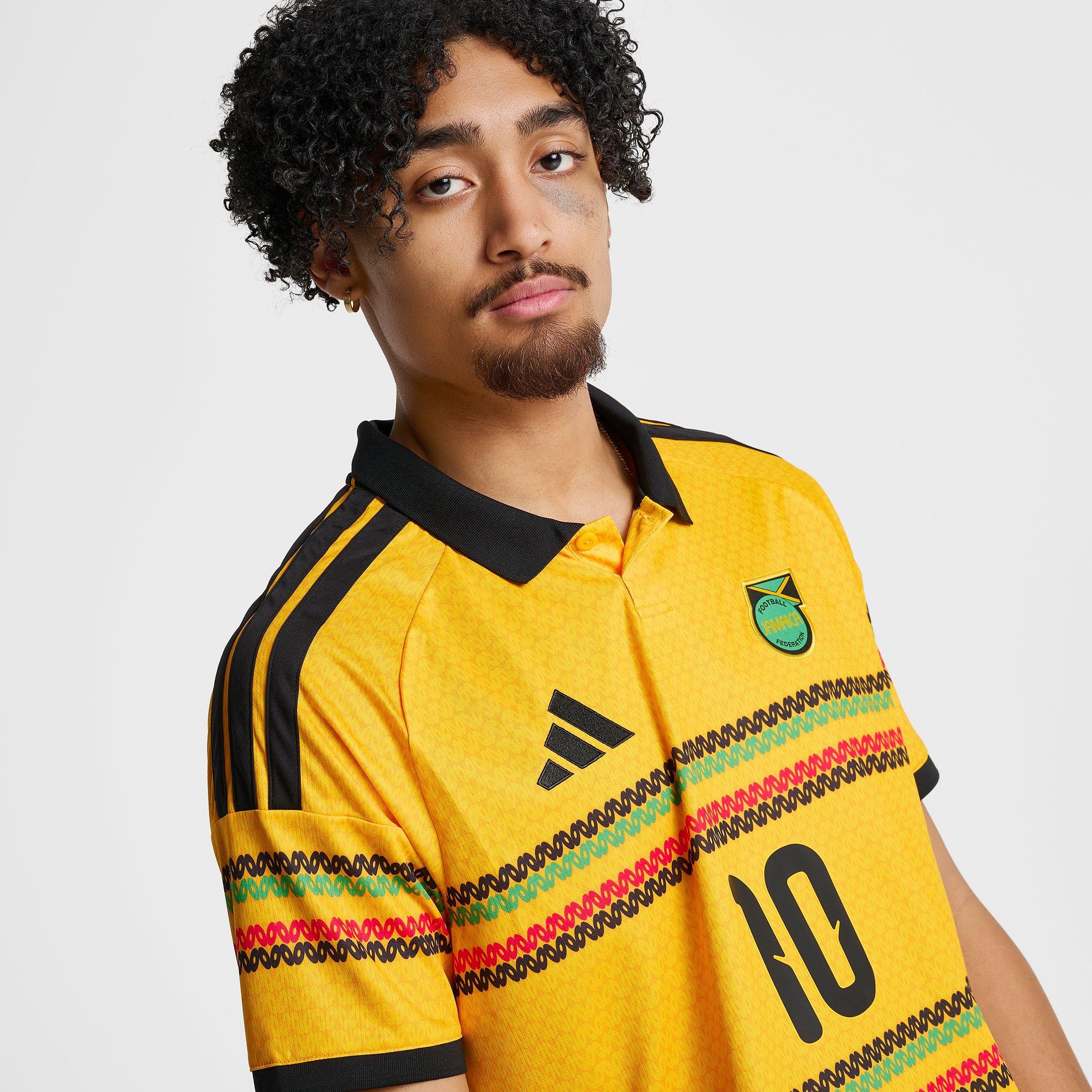 Men's adidas x Bob Marley Jamaica 26 Home Replica Soccer Jersey